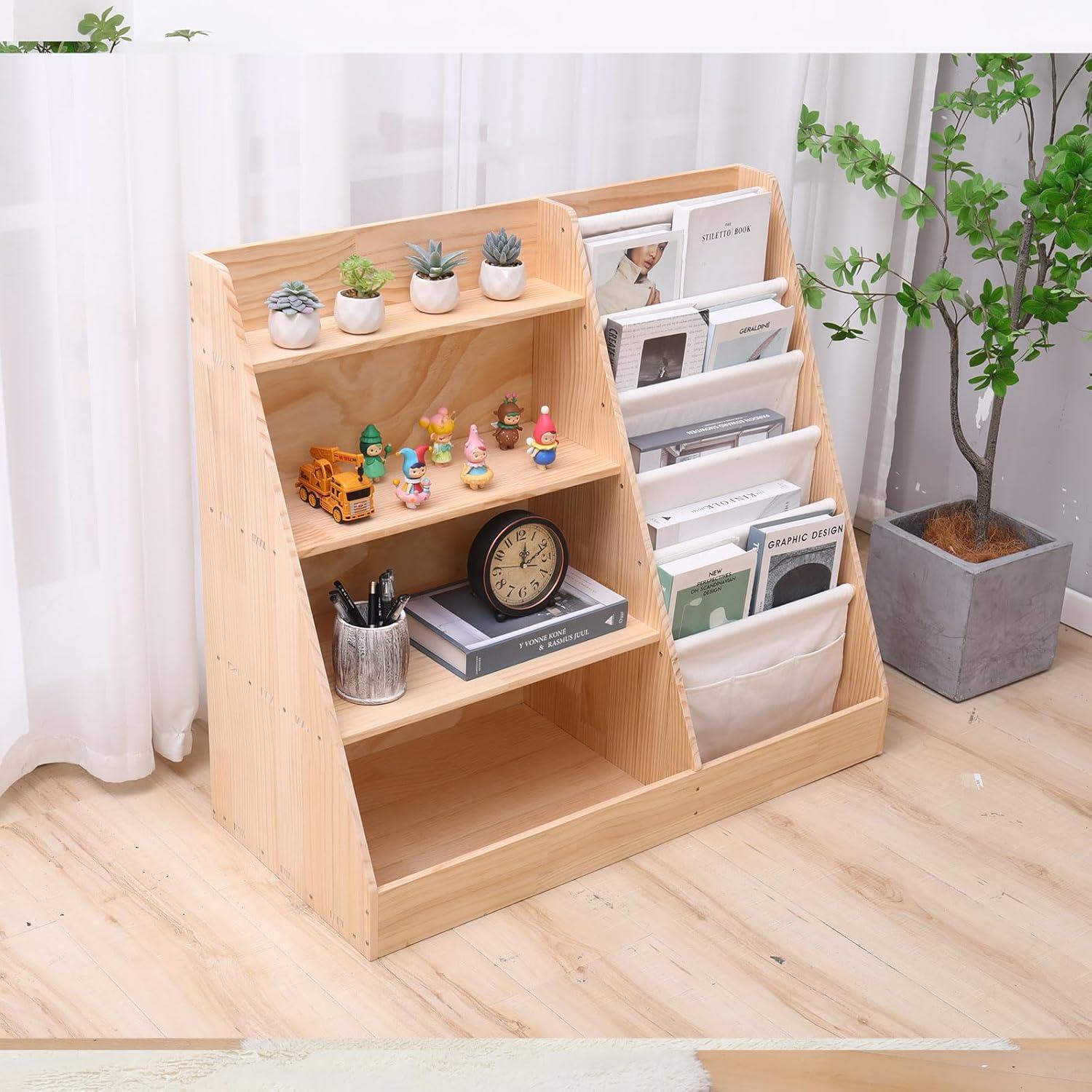 Estantería de Madera FDHUIJIA para Niños 5 Estantes 88.9 cm