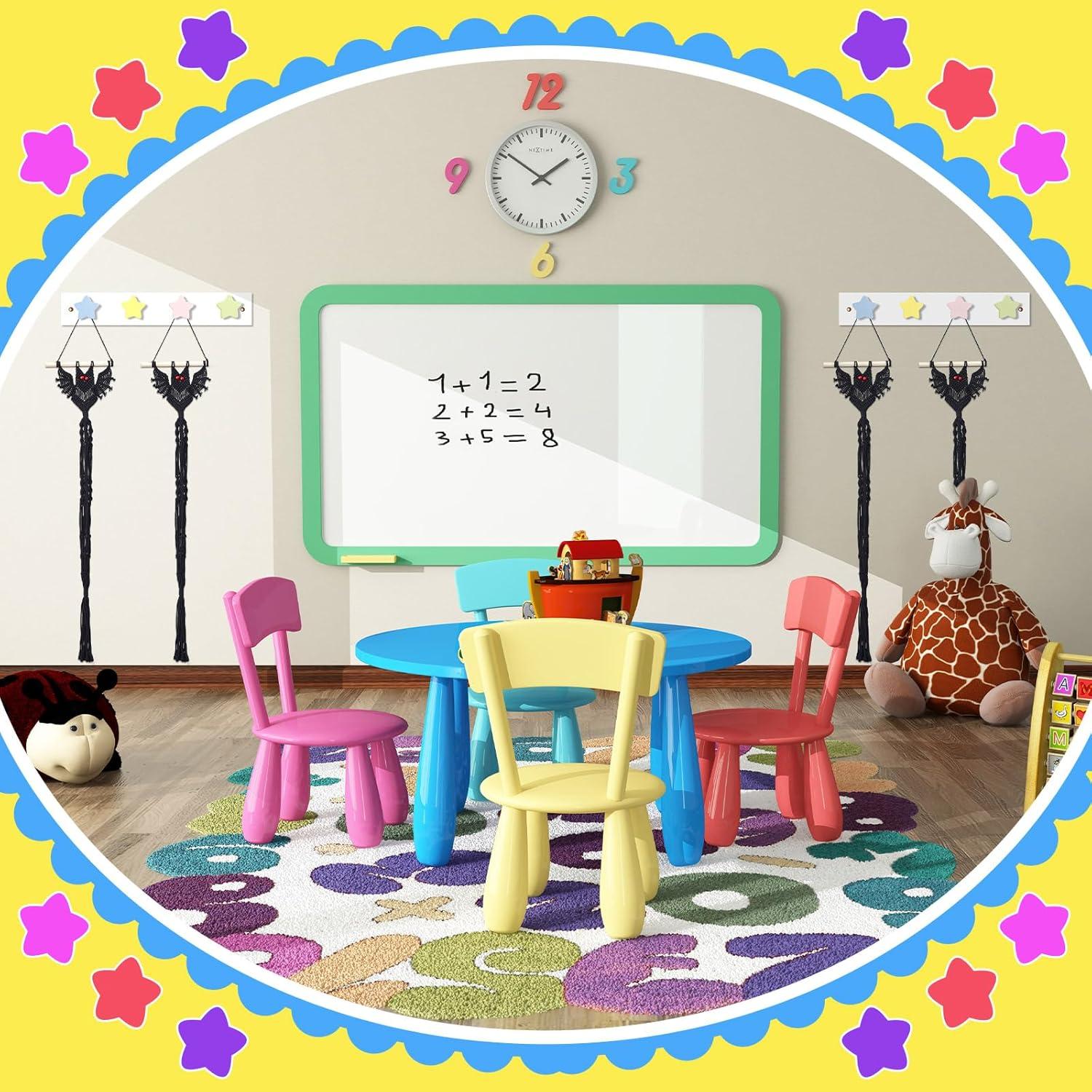 Perchero de Pared para Niños Suzile - 2 Ganchos Estrella 36x6 cm