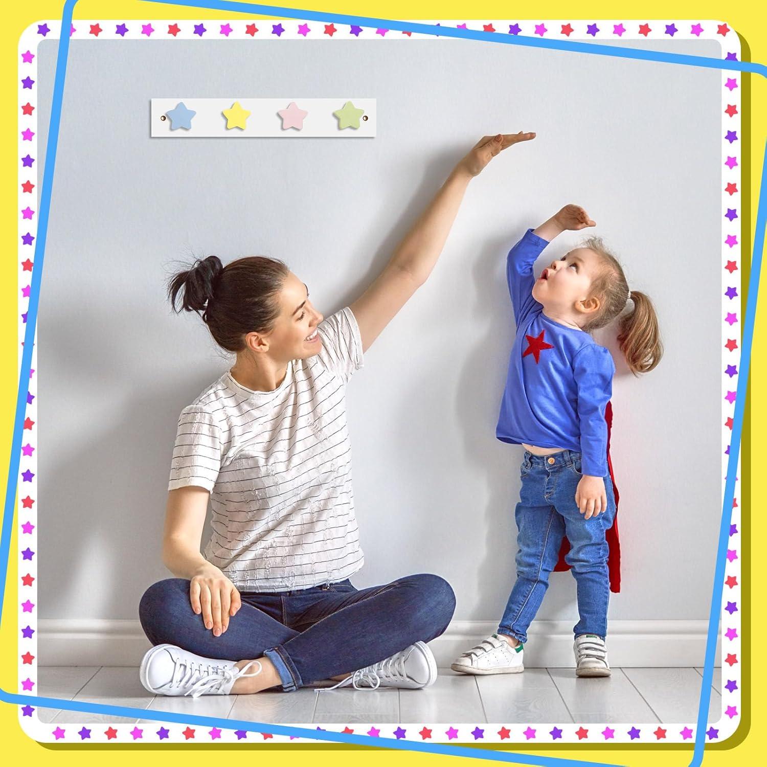 Perchero de Pared para Niños Suzile - 2 Ganchos Estrella 36x6 cm