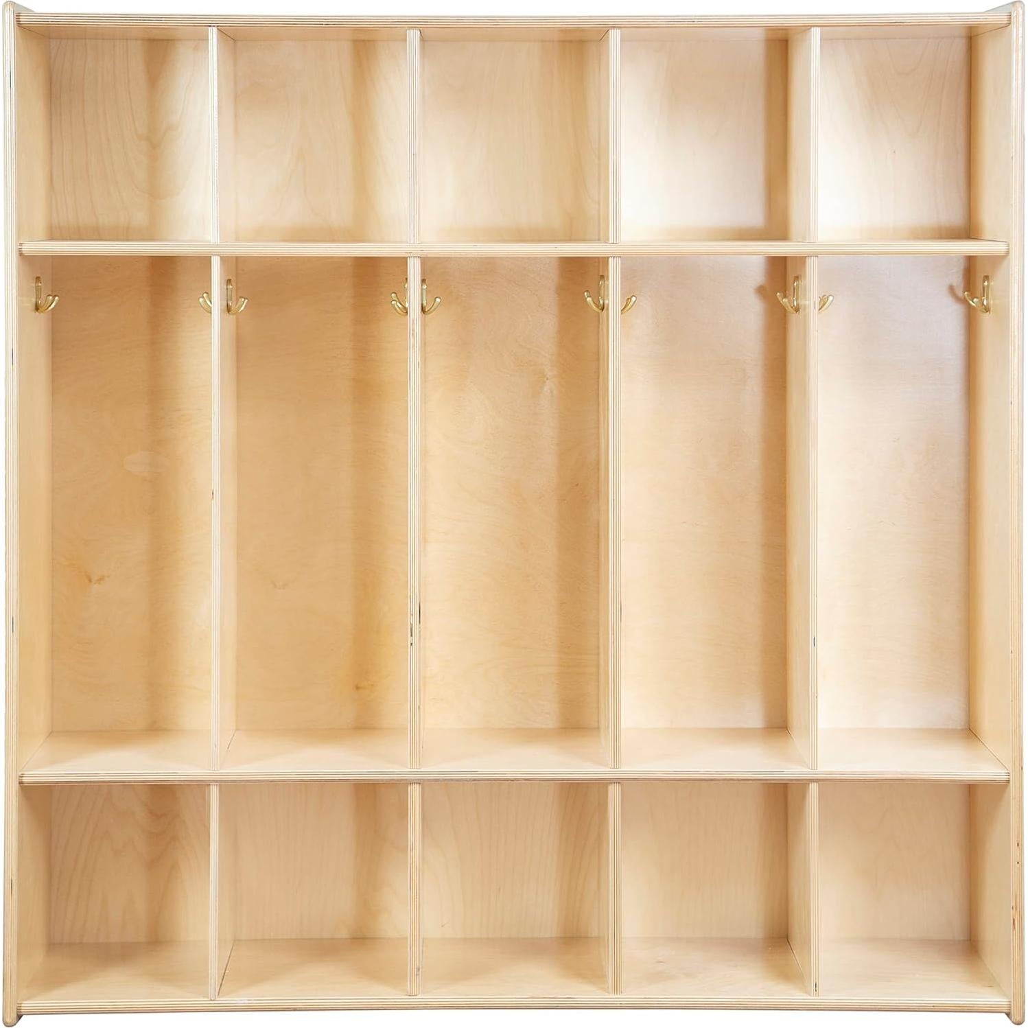 Armario de Abrigos RRI Goods 5 Secciones Madera Infantil