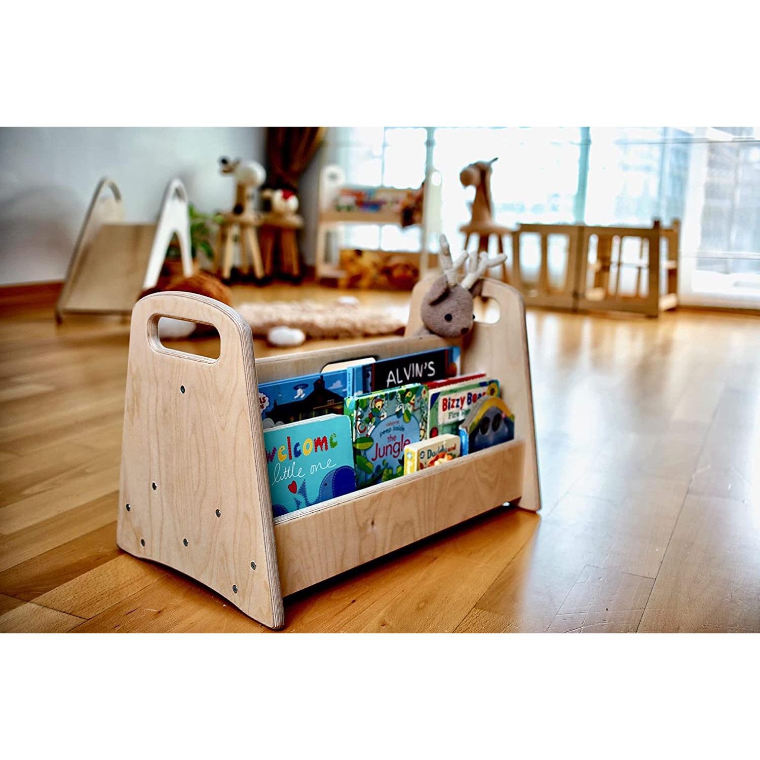 Estantería Montessori Kidodido Mediana de Madera Natural