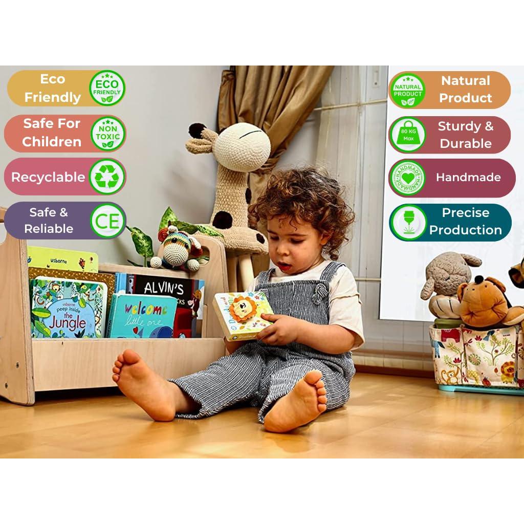 Estantería Montessori Kidodido Mediana de Madera Natural