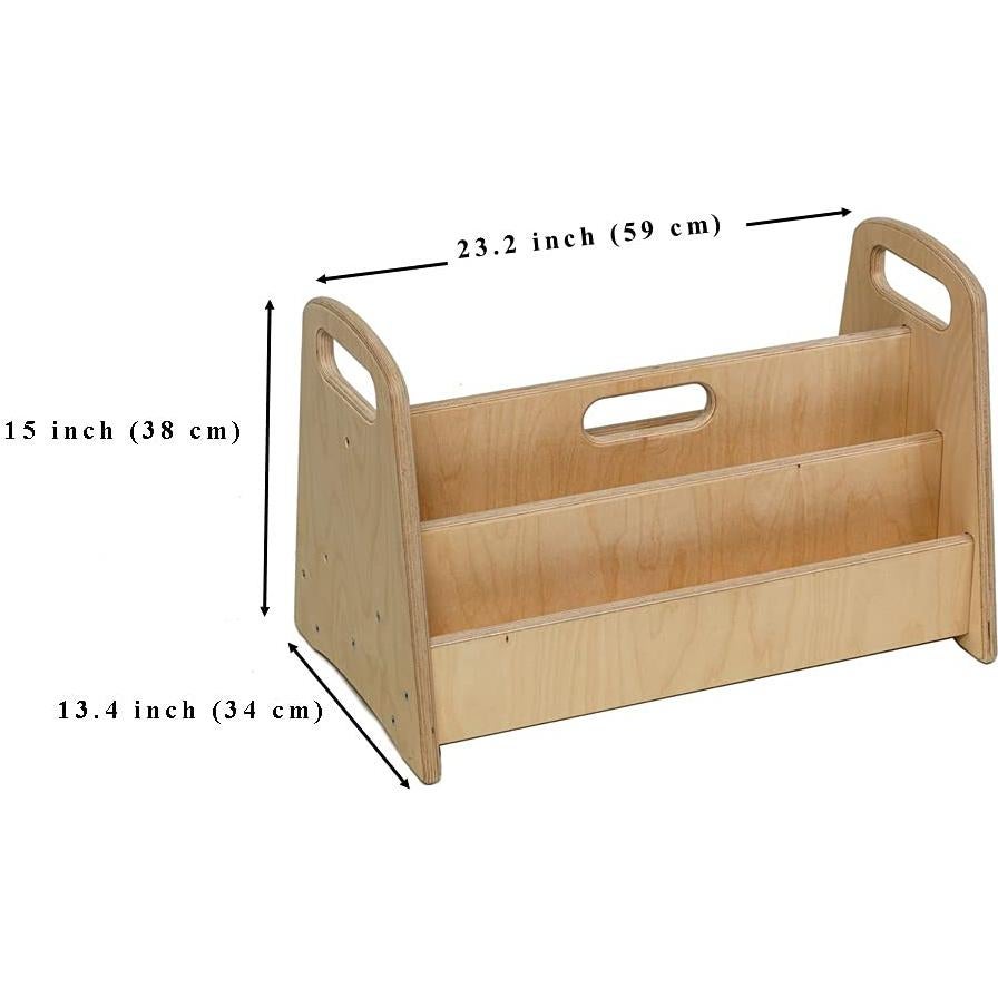 Estantería Montessori Kidodido Mediana de Madera Natural