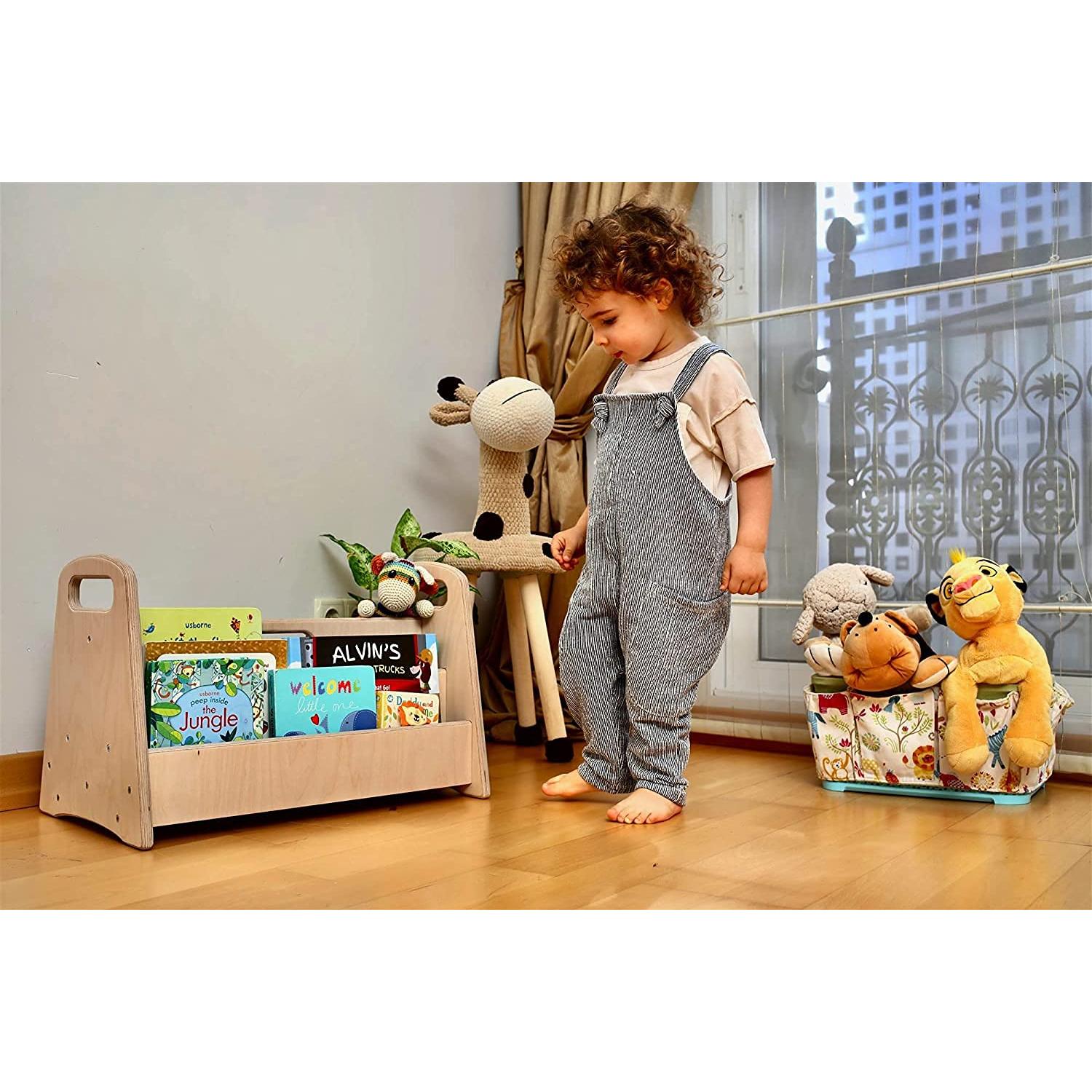 Estantería Montessori Kidodido Mediana de Madera Natural