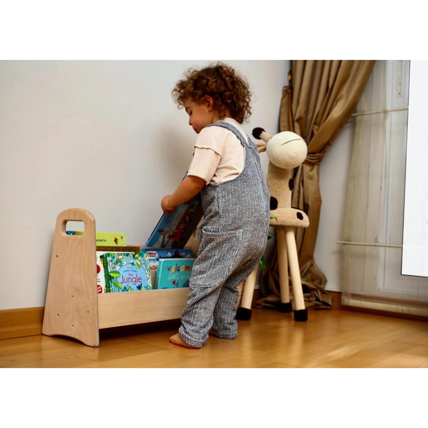 Estantería Montessori Kidodido Mediana de Madera Natural