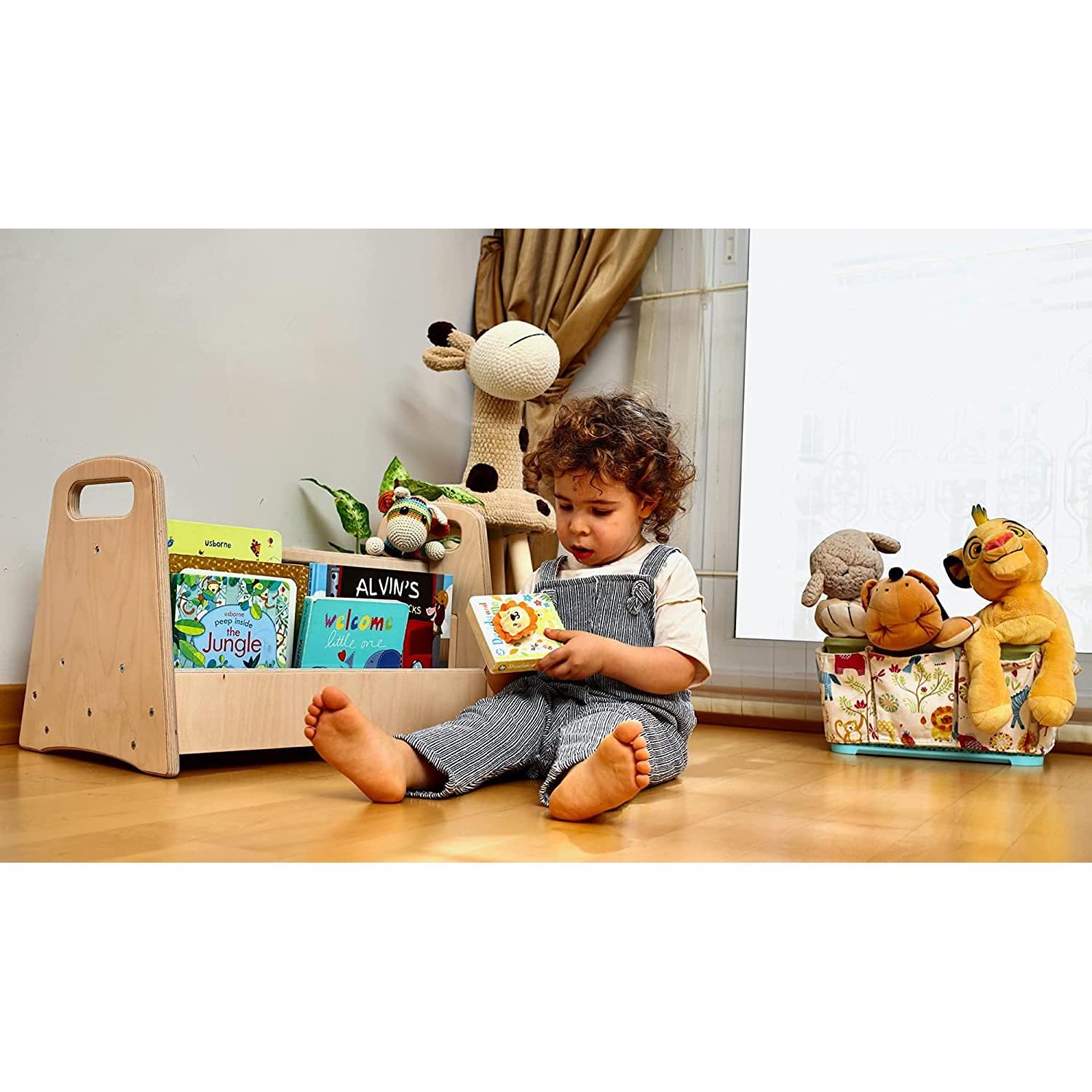 Estantería Montessori Kidodido Mediana de Madera Natural