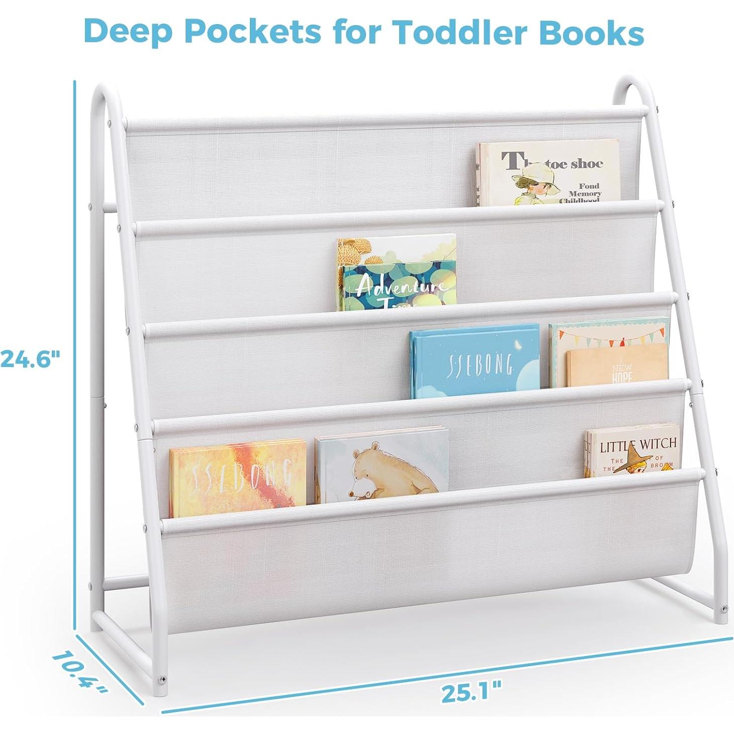 Estantería de Libros para Niños Tatub 4 Niveles Blanca