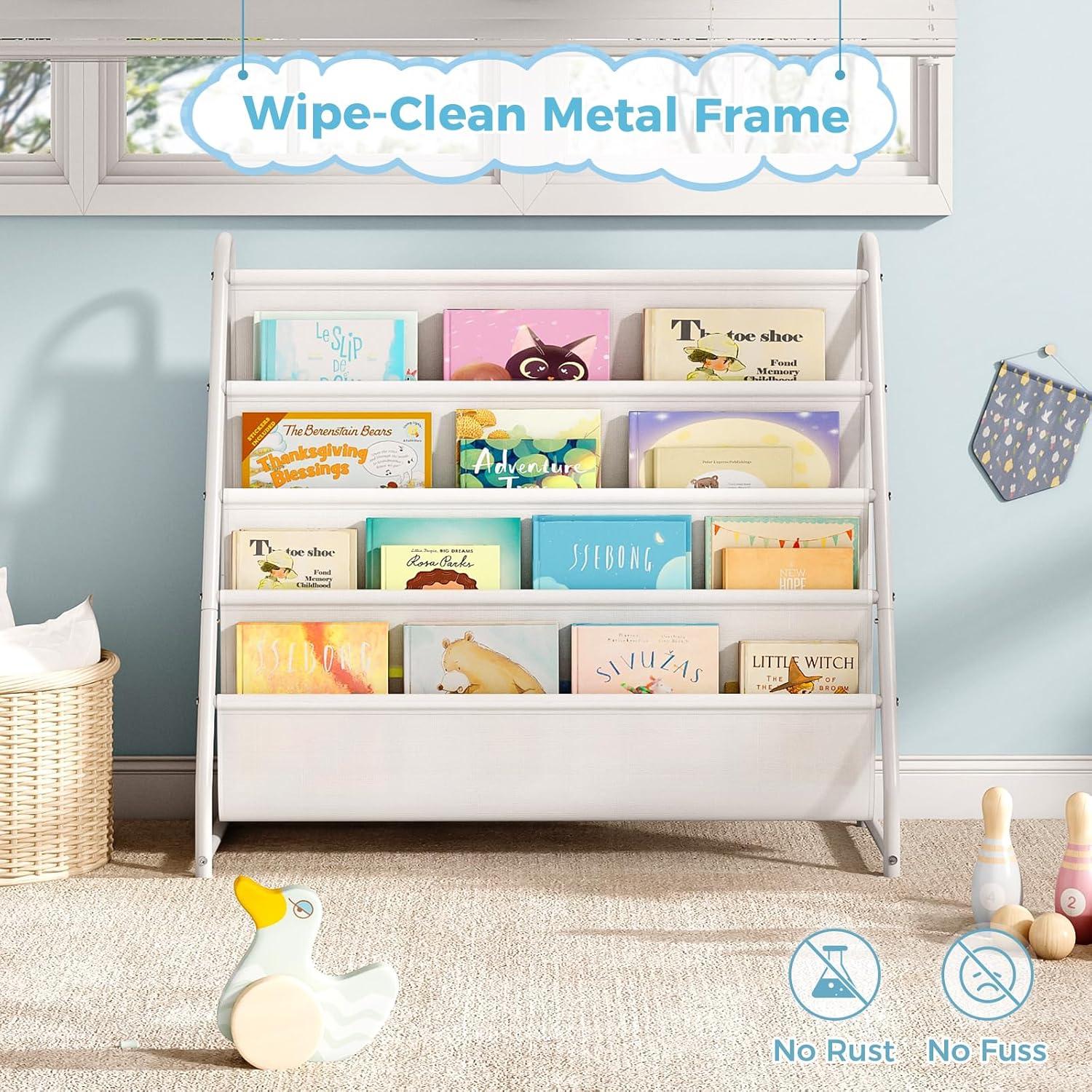 Estantería de Libros para Niños Tatub 4 Niveles Blanca