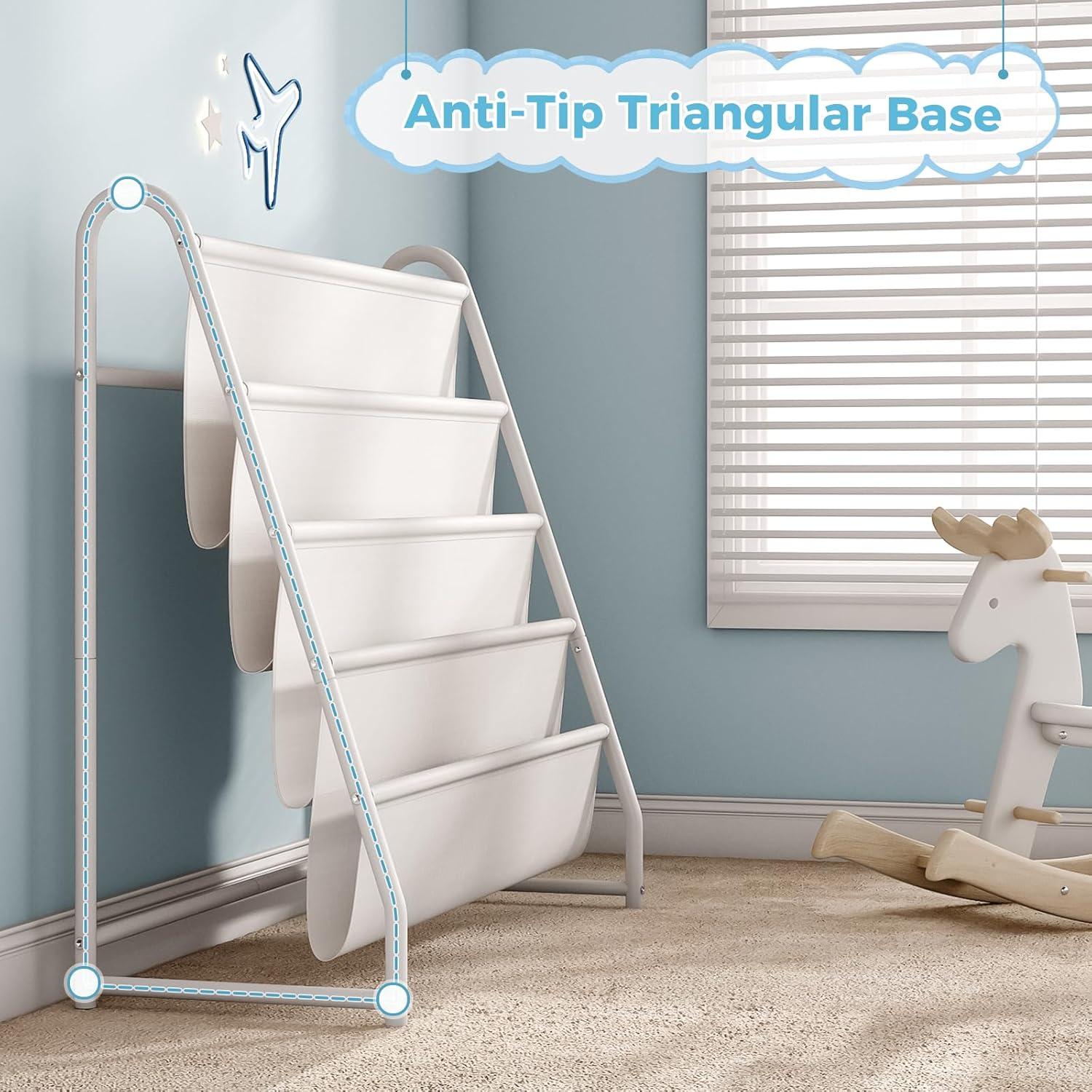 Estantería de Libros para Niños Tatub 4 Niveles Blanca