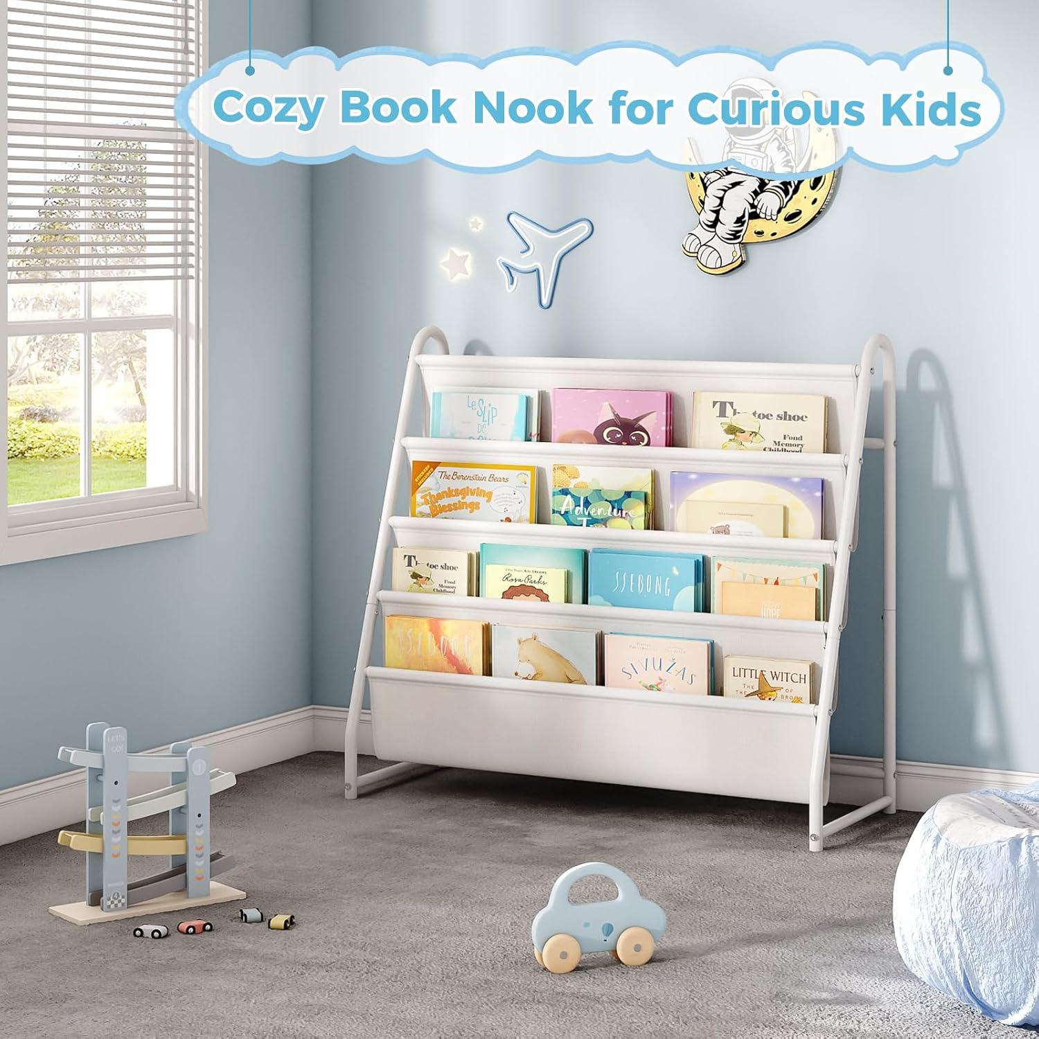 Estantería de Libros para Niños Tatub 4 Niveles Blanca