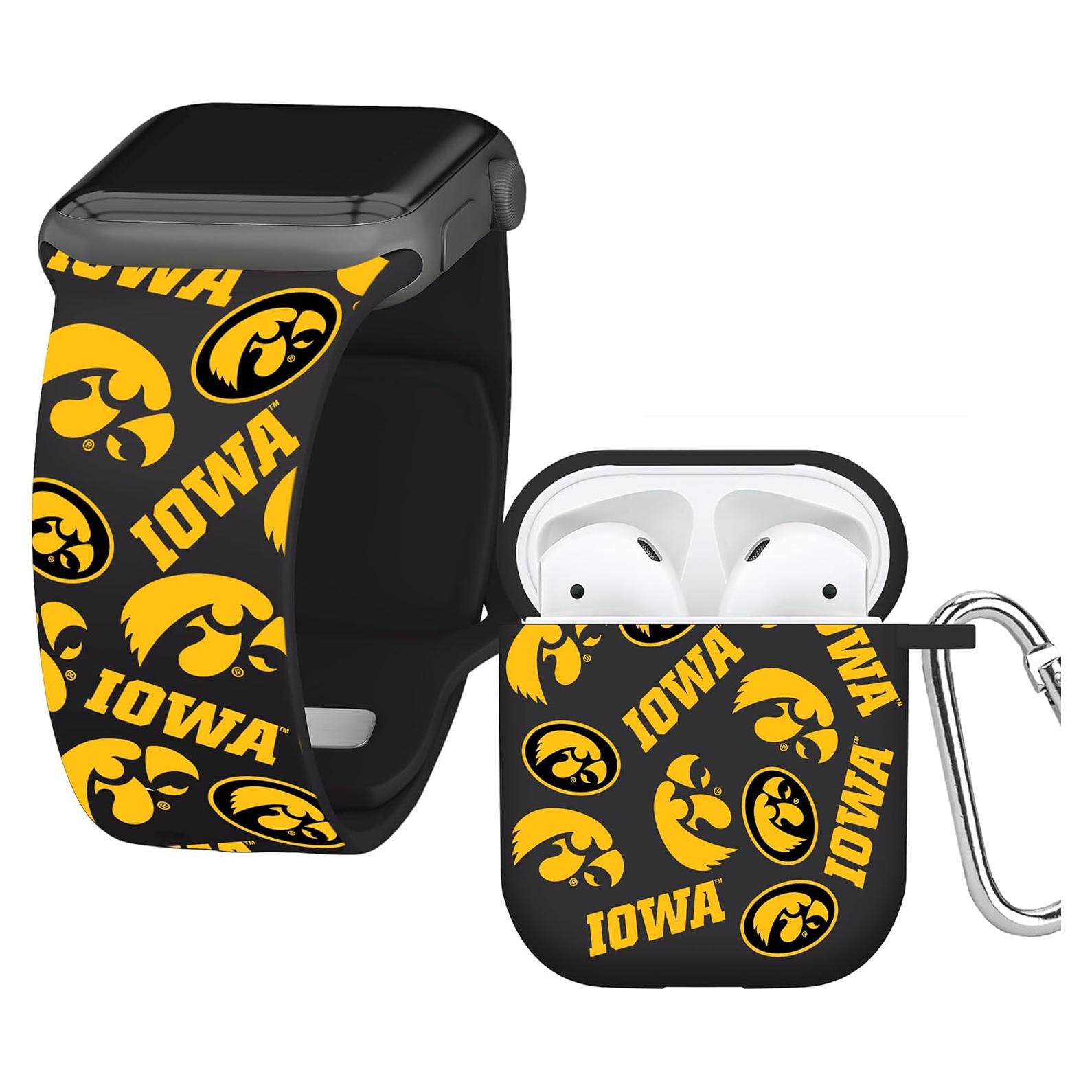 Banda HD Affinity Iowa Hawkeyes para Apple Watch y AirPods