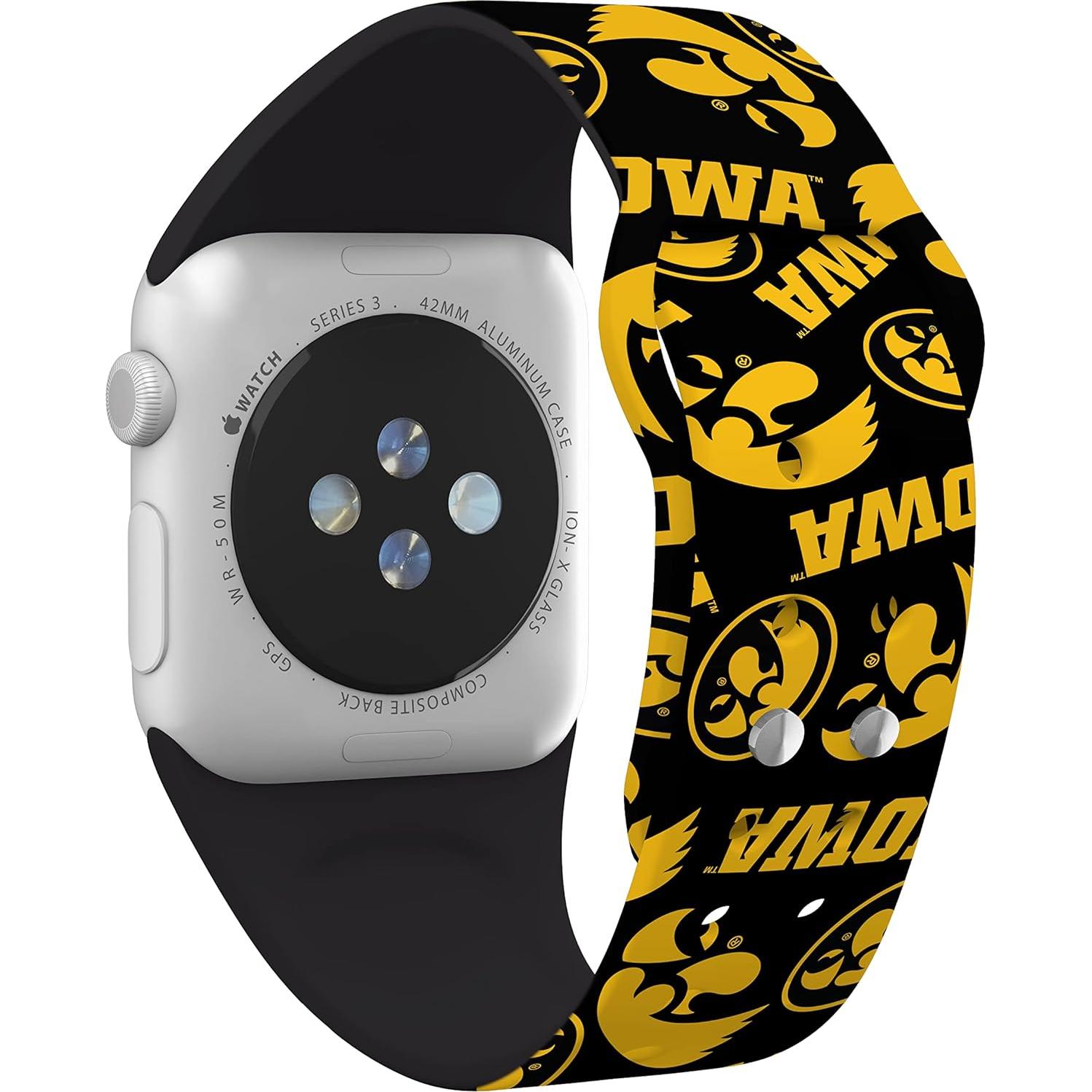 Banda HD Affinity Iowa Hawkeyes para Apple Watch y AirPods