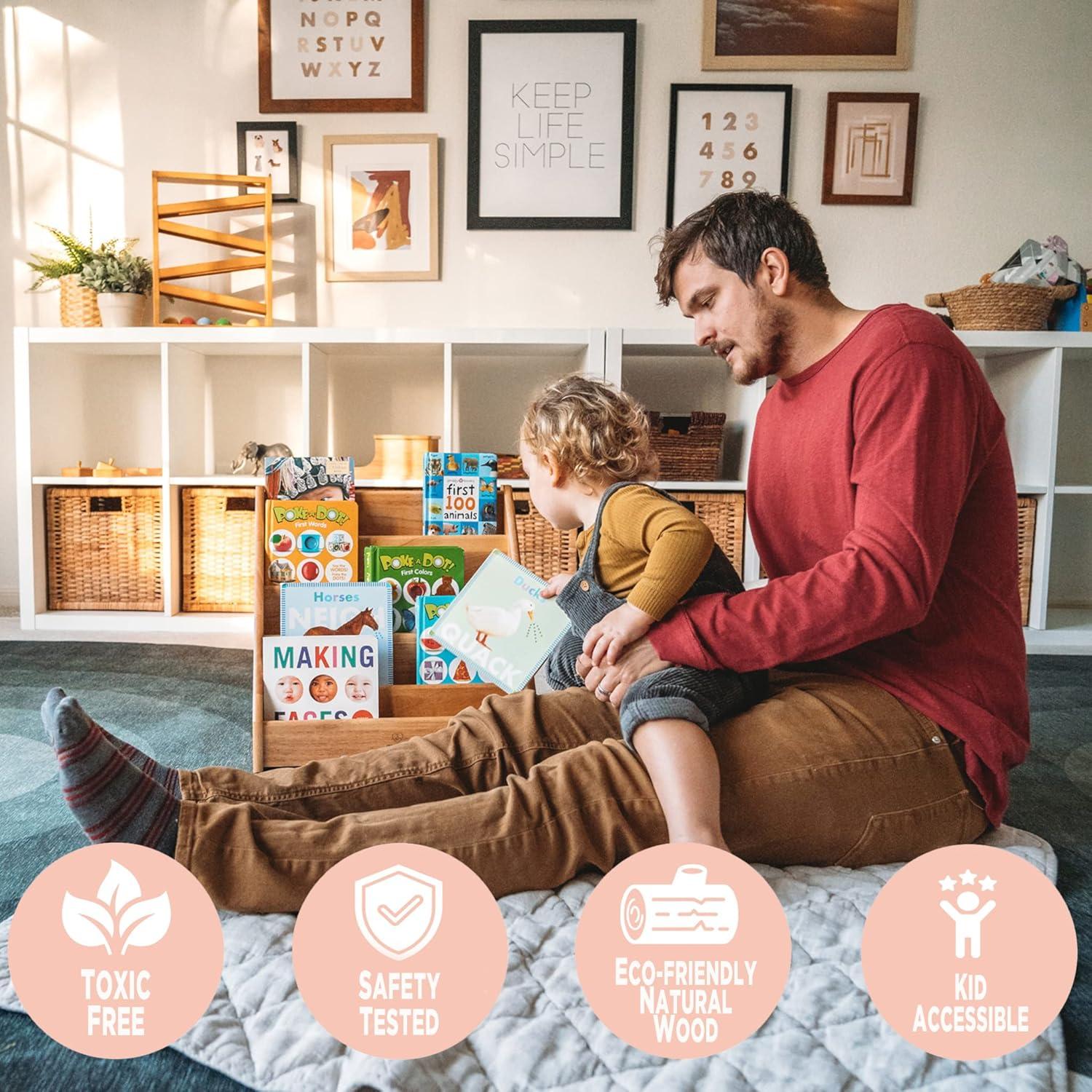 Conjunto de Muebles Montessori & Me - Mesa, Sillas y Estantería