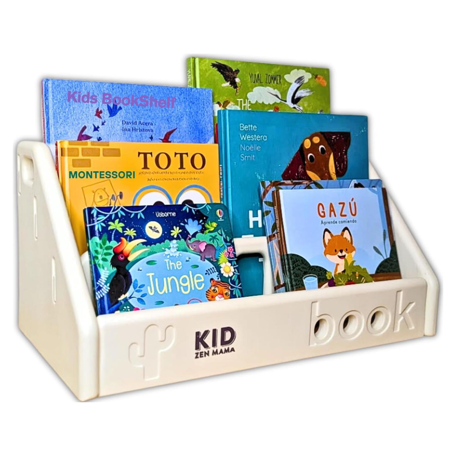 Librero Montessori Kid Zen Mama 3 Niveles Blanco Marfil