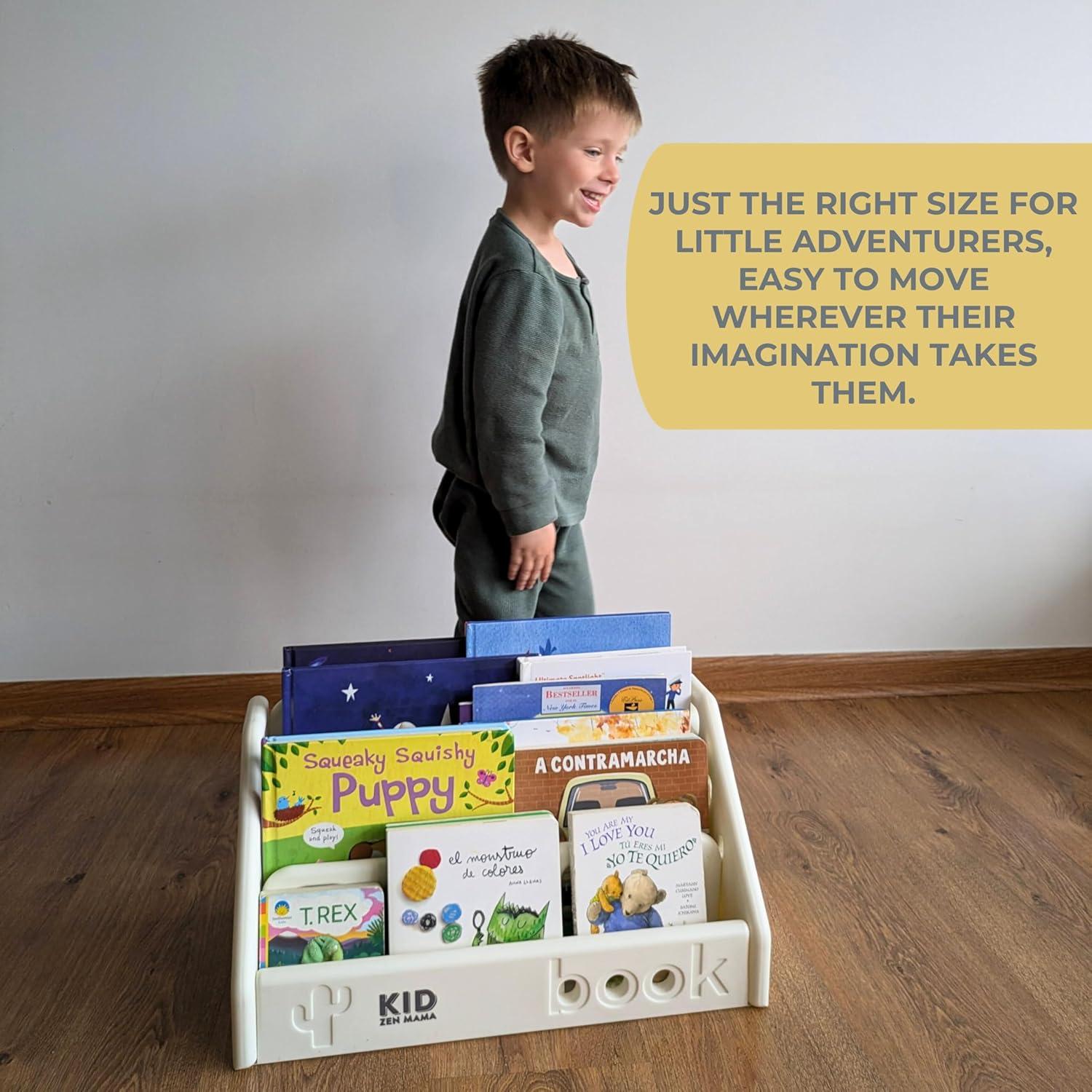 Librero Montessori Kid Zen Mama 3 Niveles Blanco Marfil