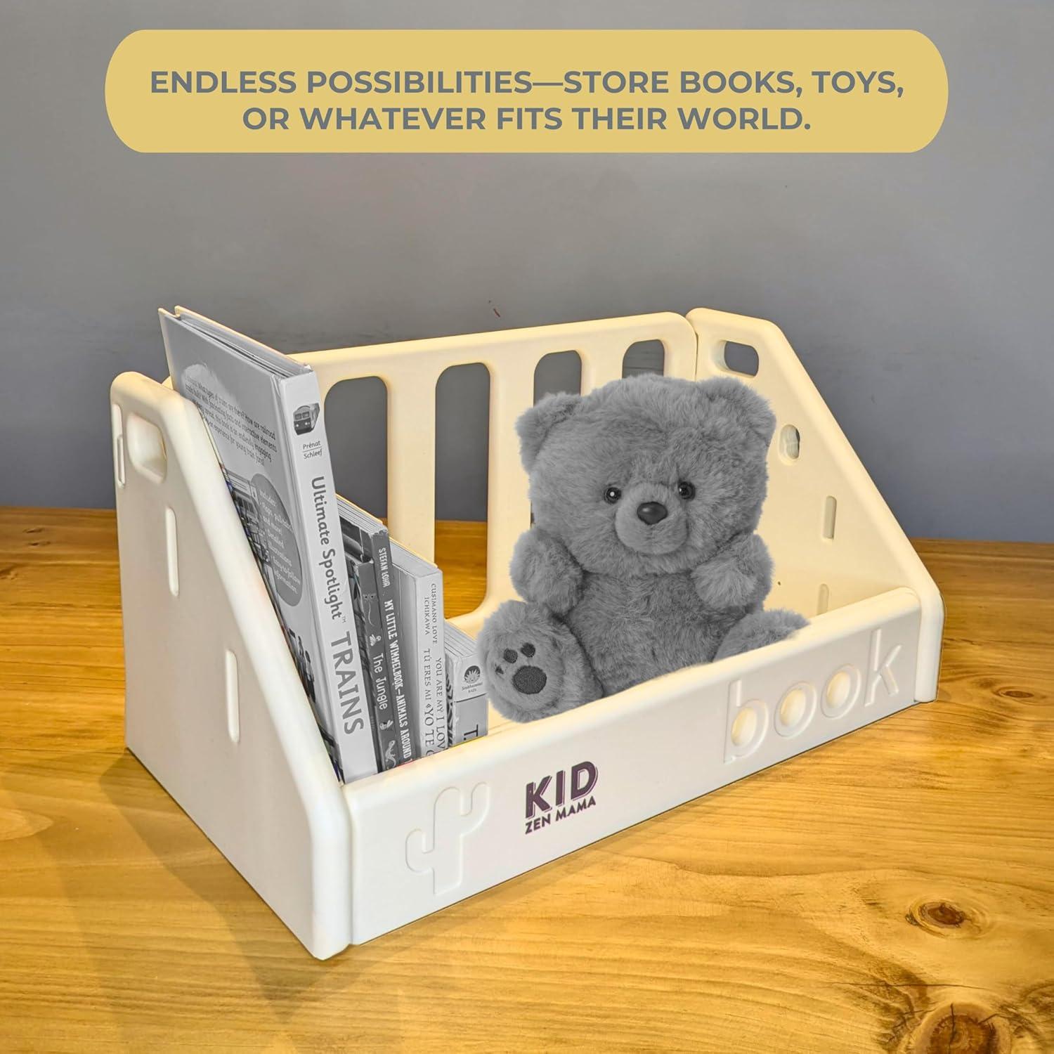 Librero Montessori Kid Zen Mama 3 Niveles Blanco Marfil