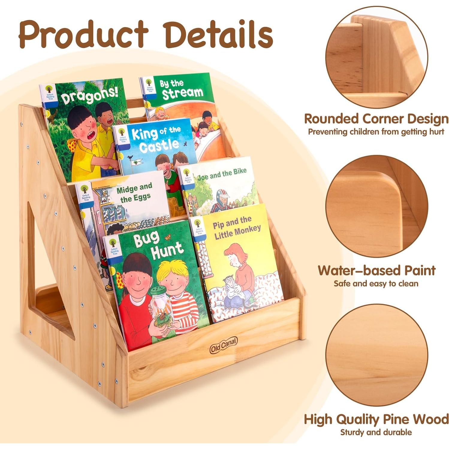 Estantería Montessori Old Canal 5 Niveles para Niños