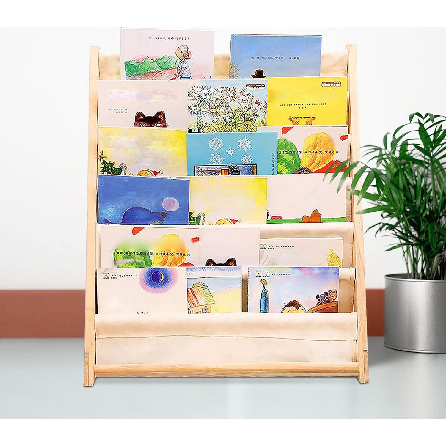 Estantería de Libros Dfmyhked 6 Niveles Madera Pino 79 cm