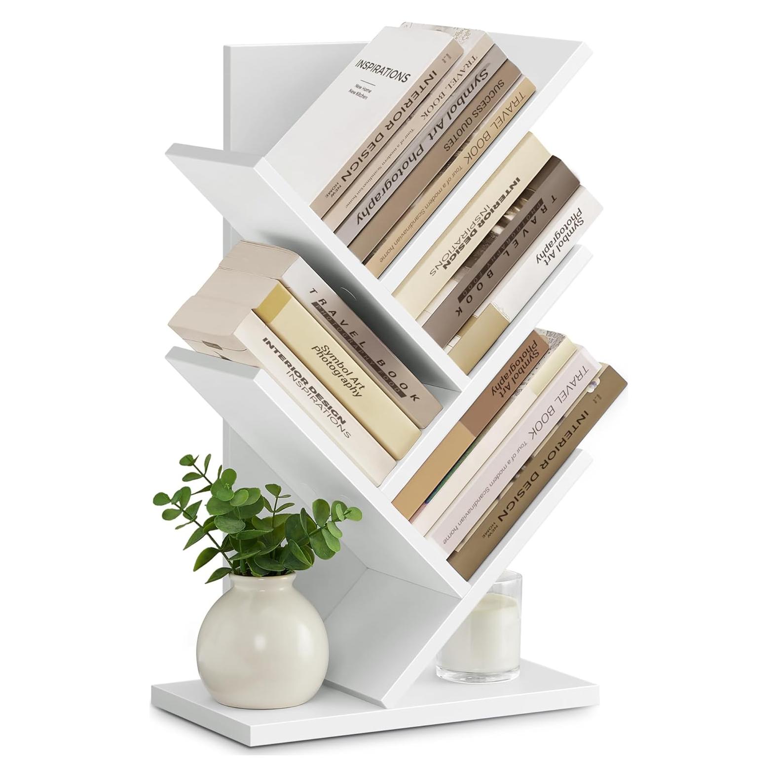 Estante de Esquina VASAGLE 5 Niveles Blanco Nube Ahorra Espacio