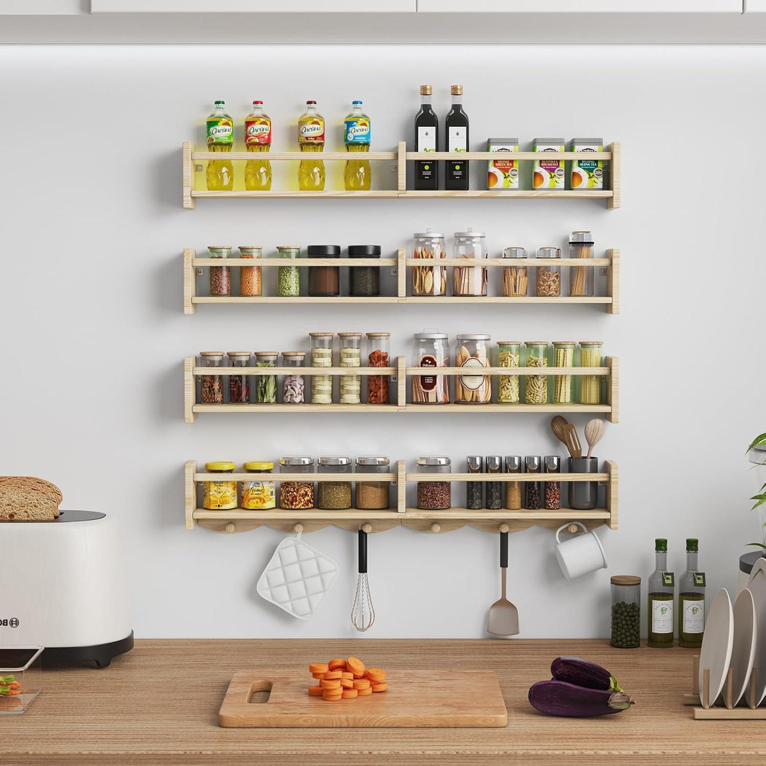 Estantería Flotante para Niños Dixryaus 86 cm Madera Clara