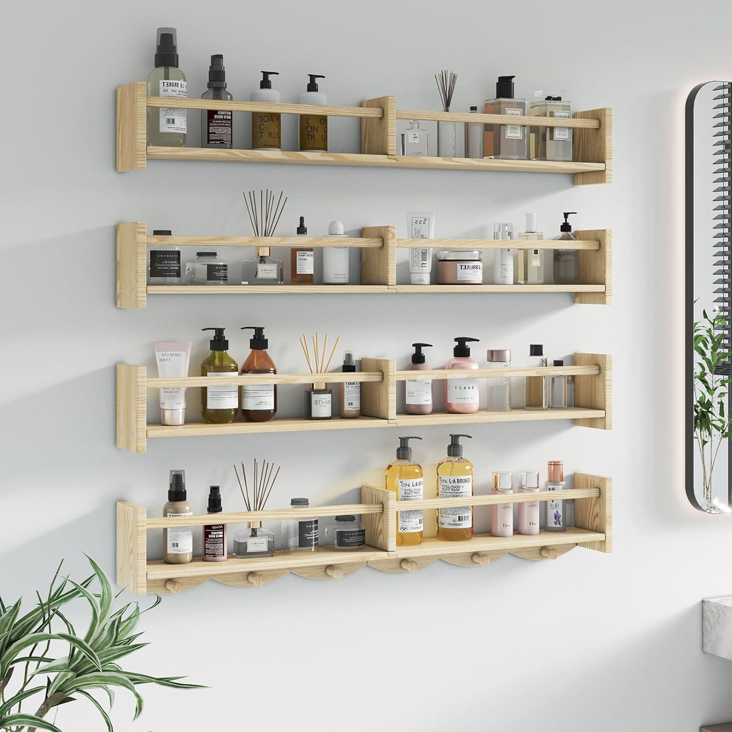 Estantería Flotante para Niños Dixryaus 86 cm Madera Clara