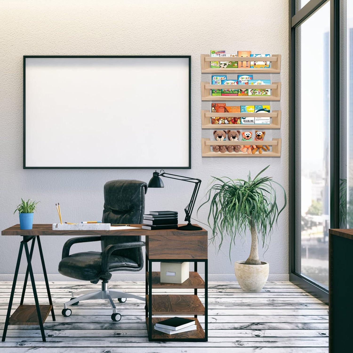 Estanterías flotantes de madera Birola - Juego de 4 unidades