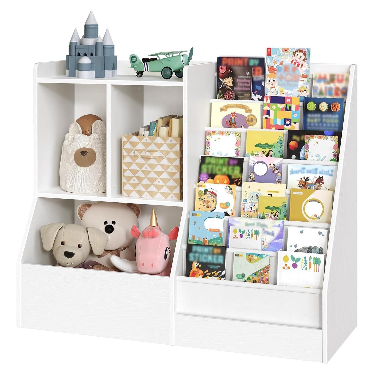 Estantería para Niños MAHANCRIS BKWT7301 Blanca 7 Estantes