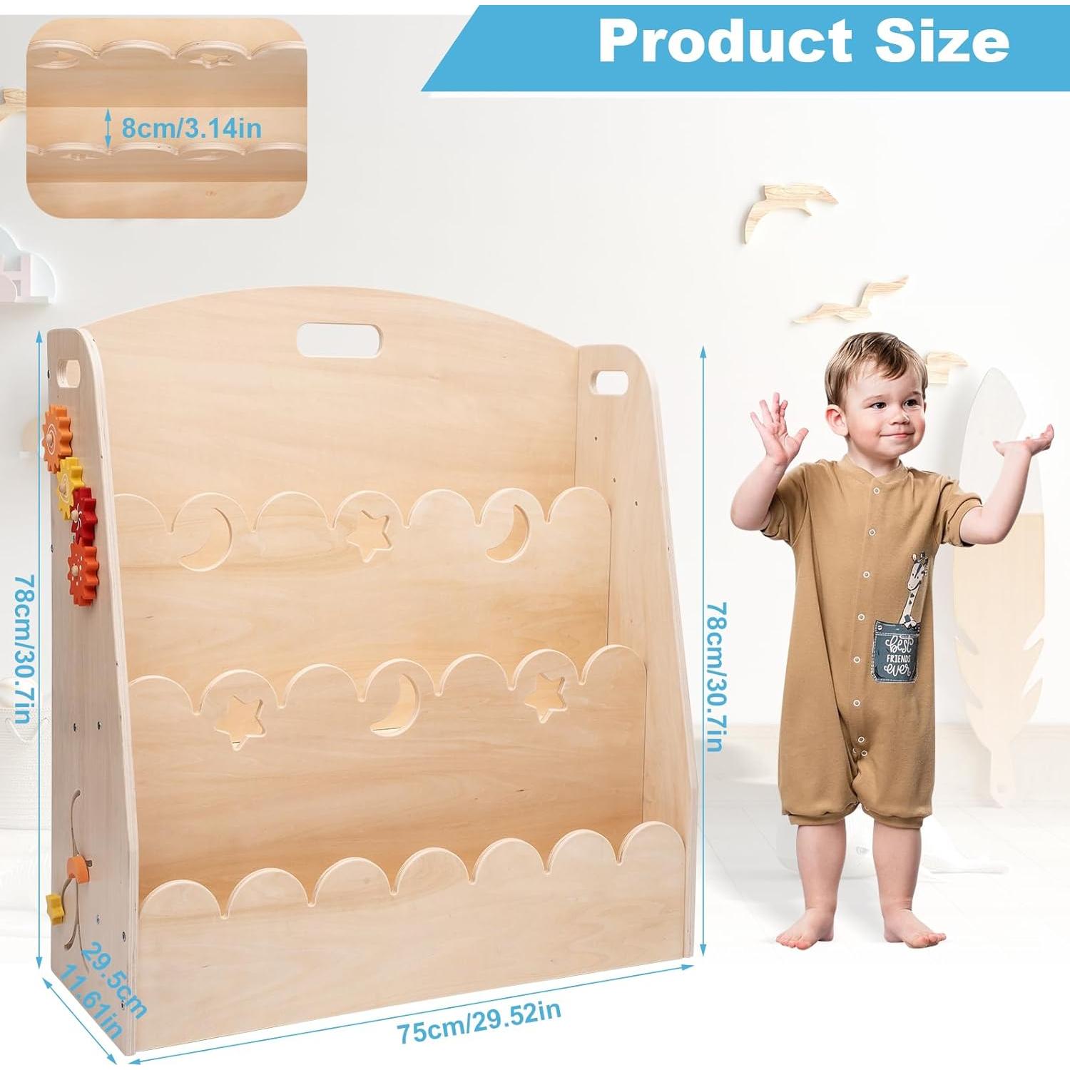 Estantería Infantil Montessori Weihnacht 3 Niveles 75 cm