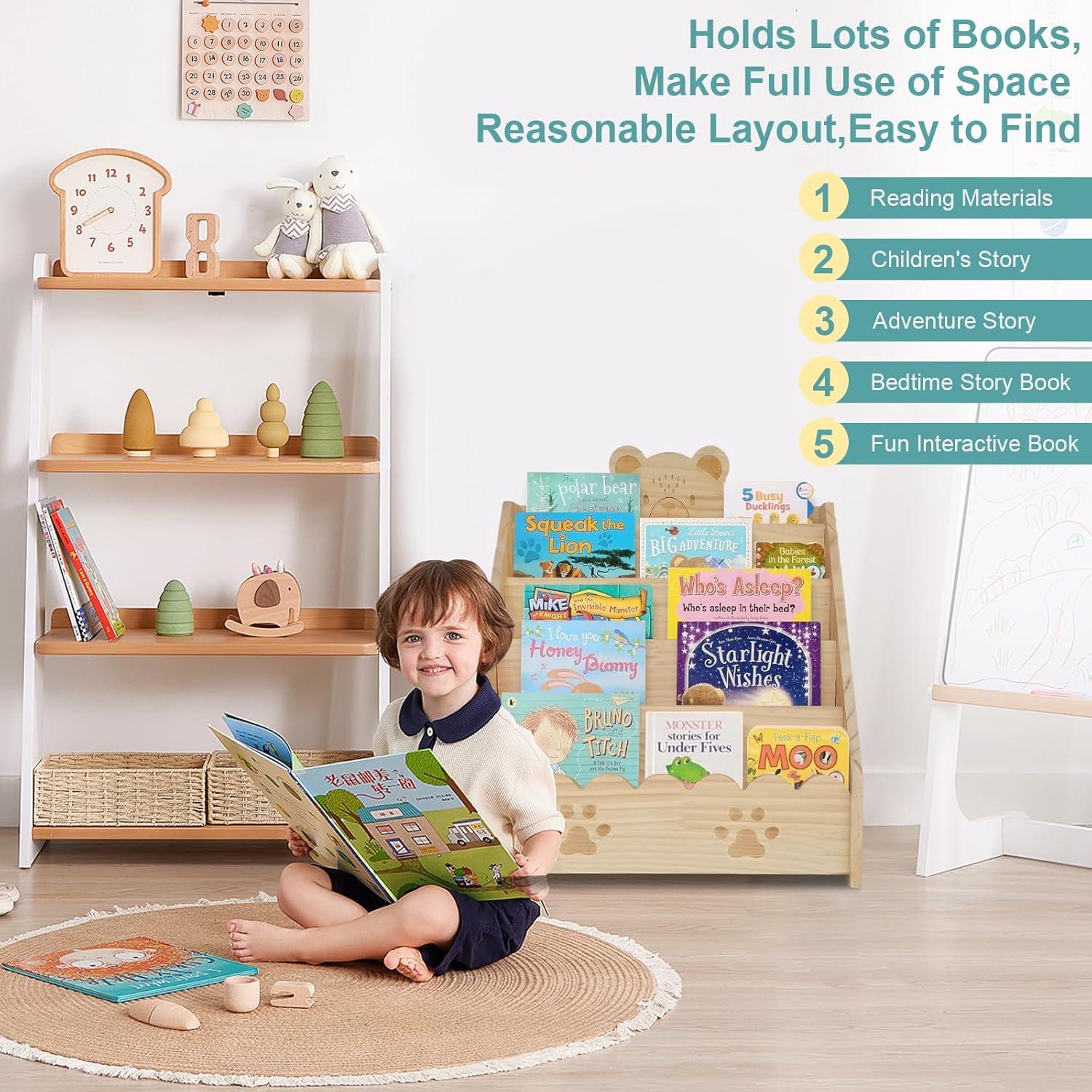 Estantería de Madera Montessori Stranthother 5 Niveles 41.9x30.4cm