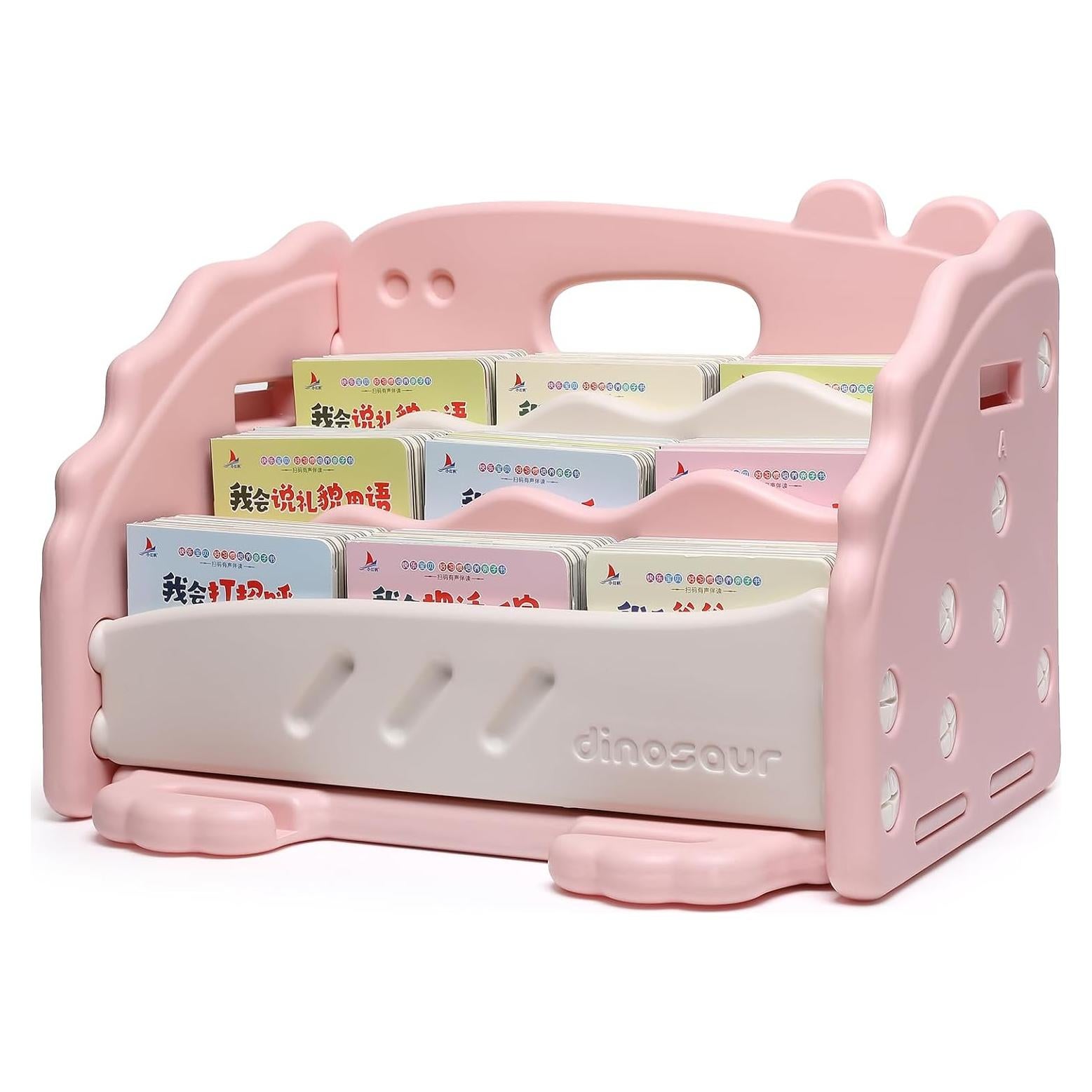 Estantería Montessori XDRELEC Rosa 4 Estantes 30x45x30 cm