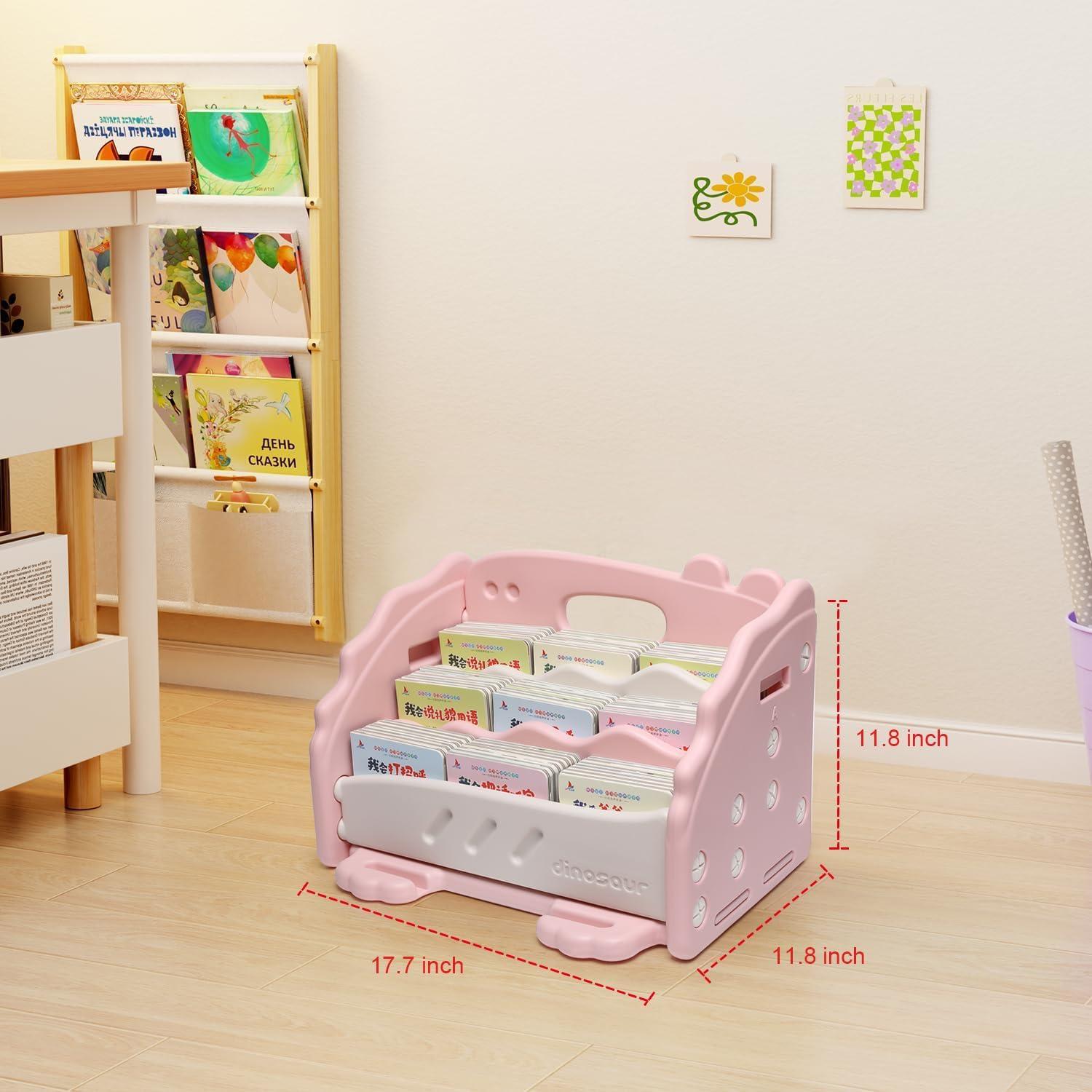 Estantería Montessori XDRELEC Rosa 4 Estantes 30x45x30 cm