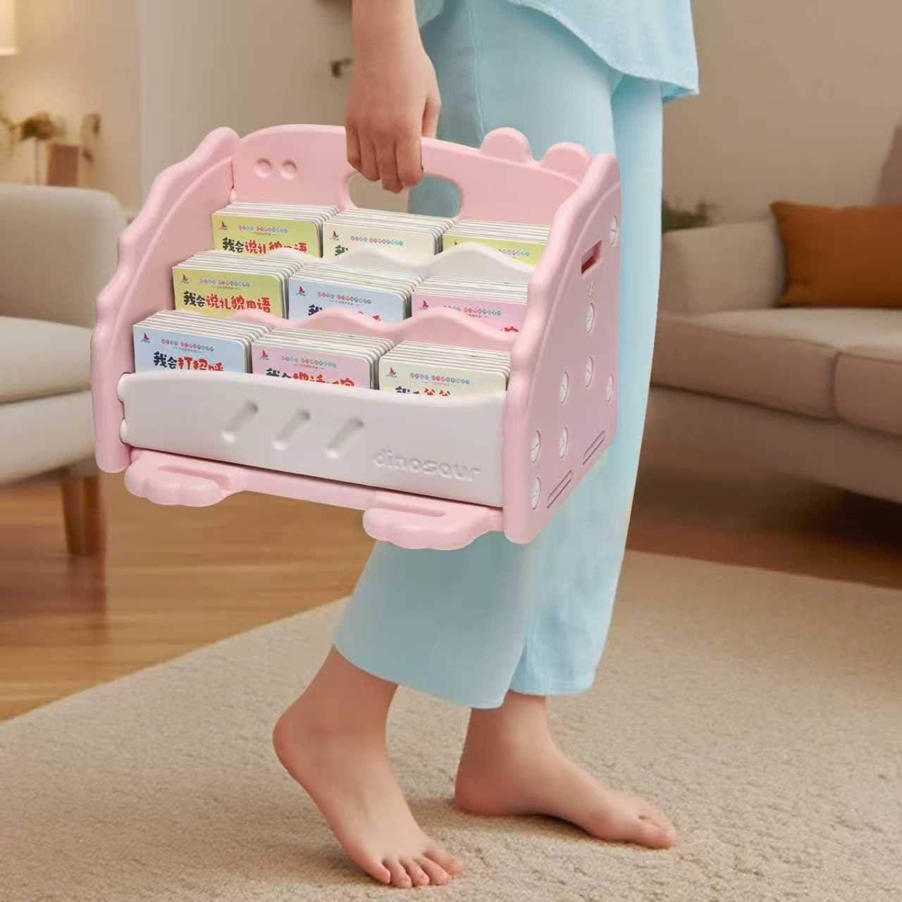 Estantería Montessori XDRELEC Rosa 4 Estantes 30x45x30 cm