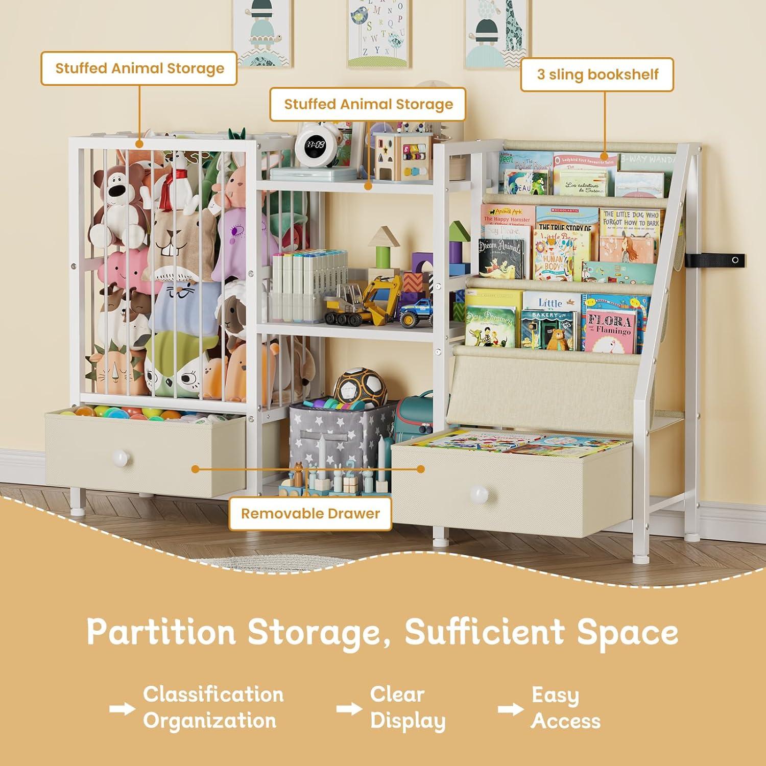 Estantería Montessori Creso hom para Niños 3 Niveles Blanco