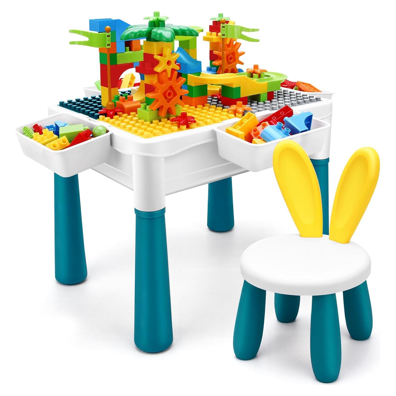 Mesa de Actividades 6 en 1 MICHEN - Altura Ajustable, 105 Piezas