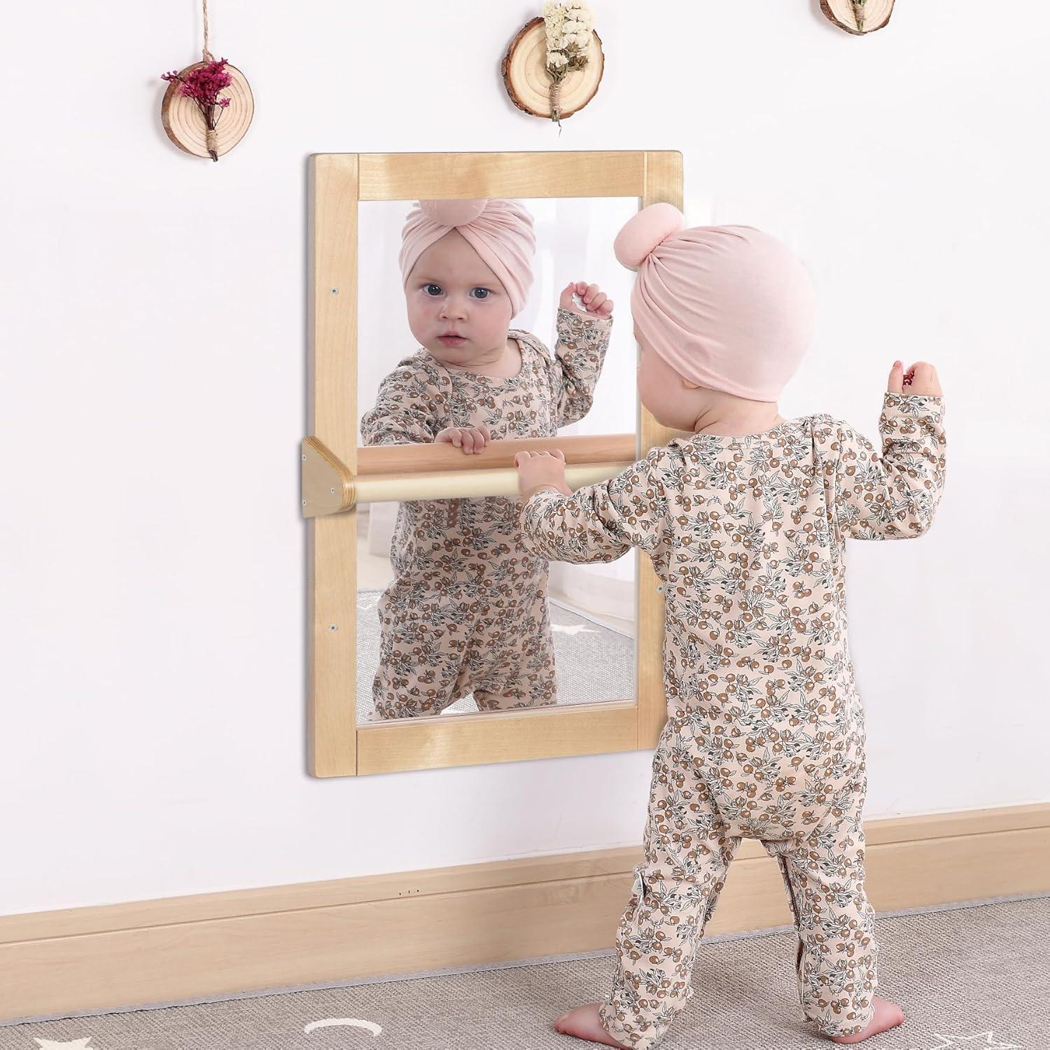 Espejo de Seguridad Montessori KRAND 40x60cm Natural