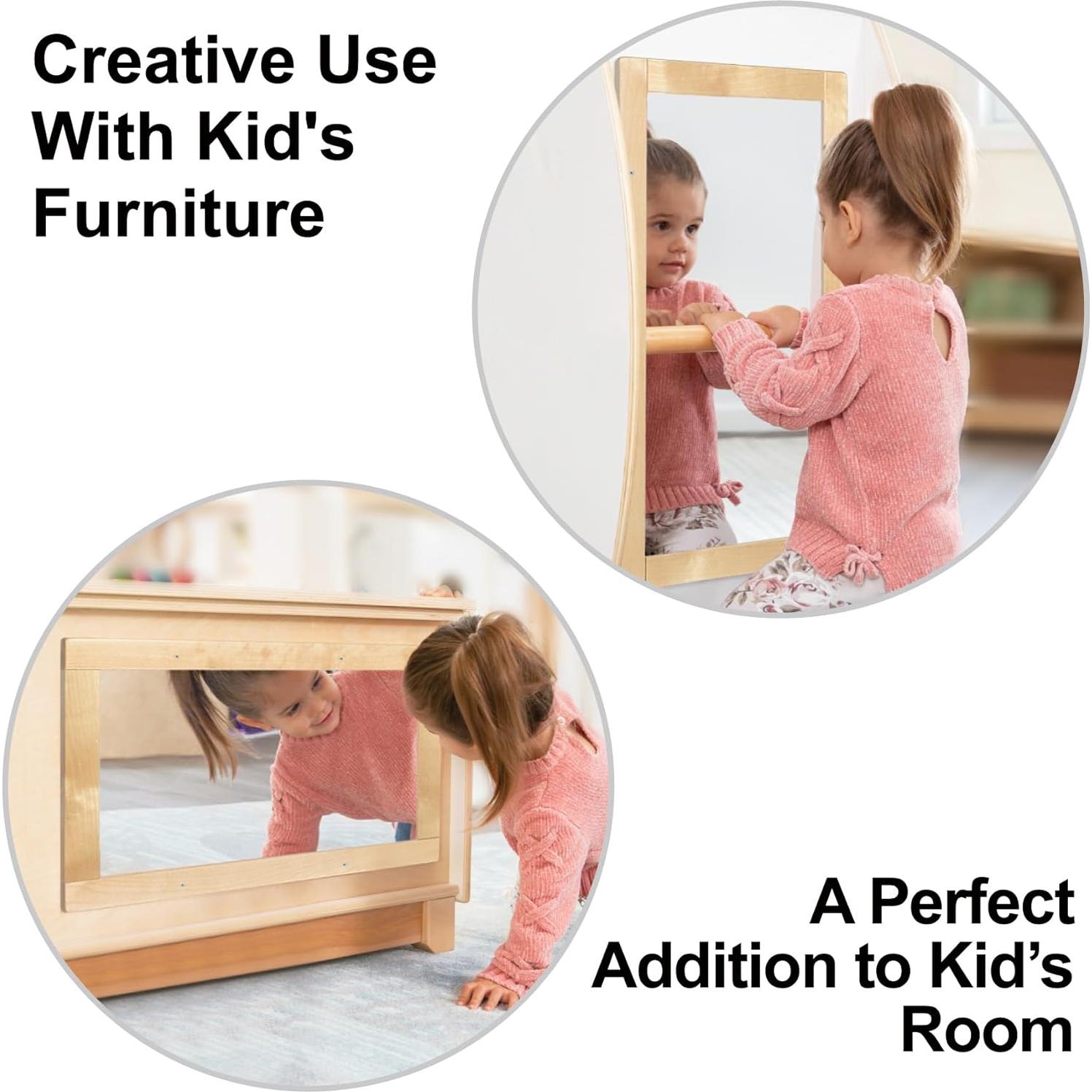 Espejo de Seguridad Montessori KRAND 40x60cm Natural