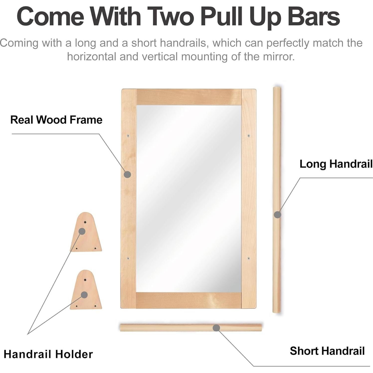 Espejo de Seguridad Montessori KRAND 40x60cm Natural