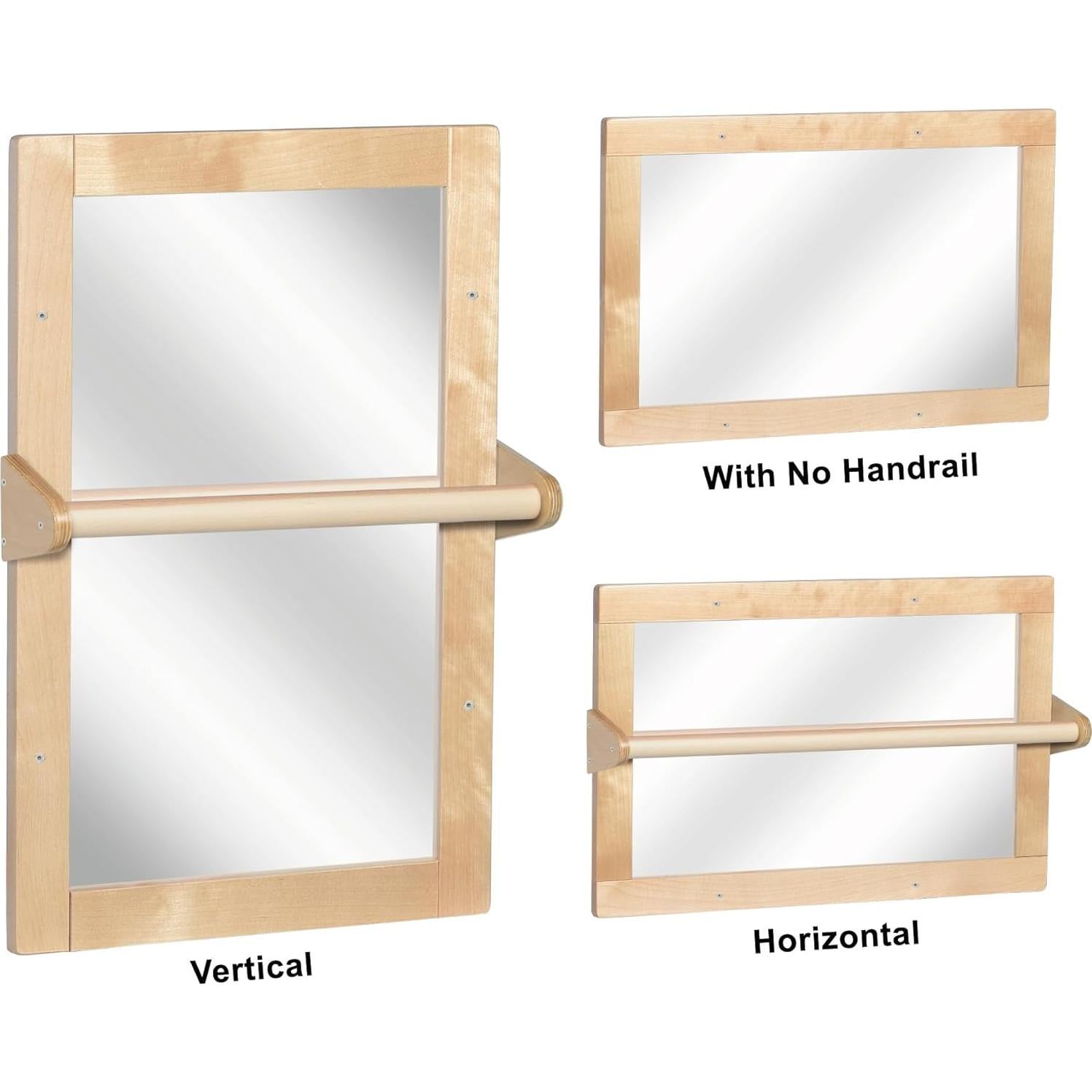 Espejo de Seguridad Montessori KRAND 40x60cm Natural