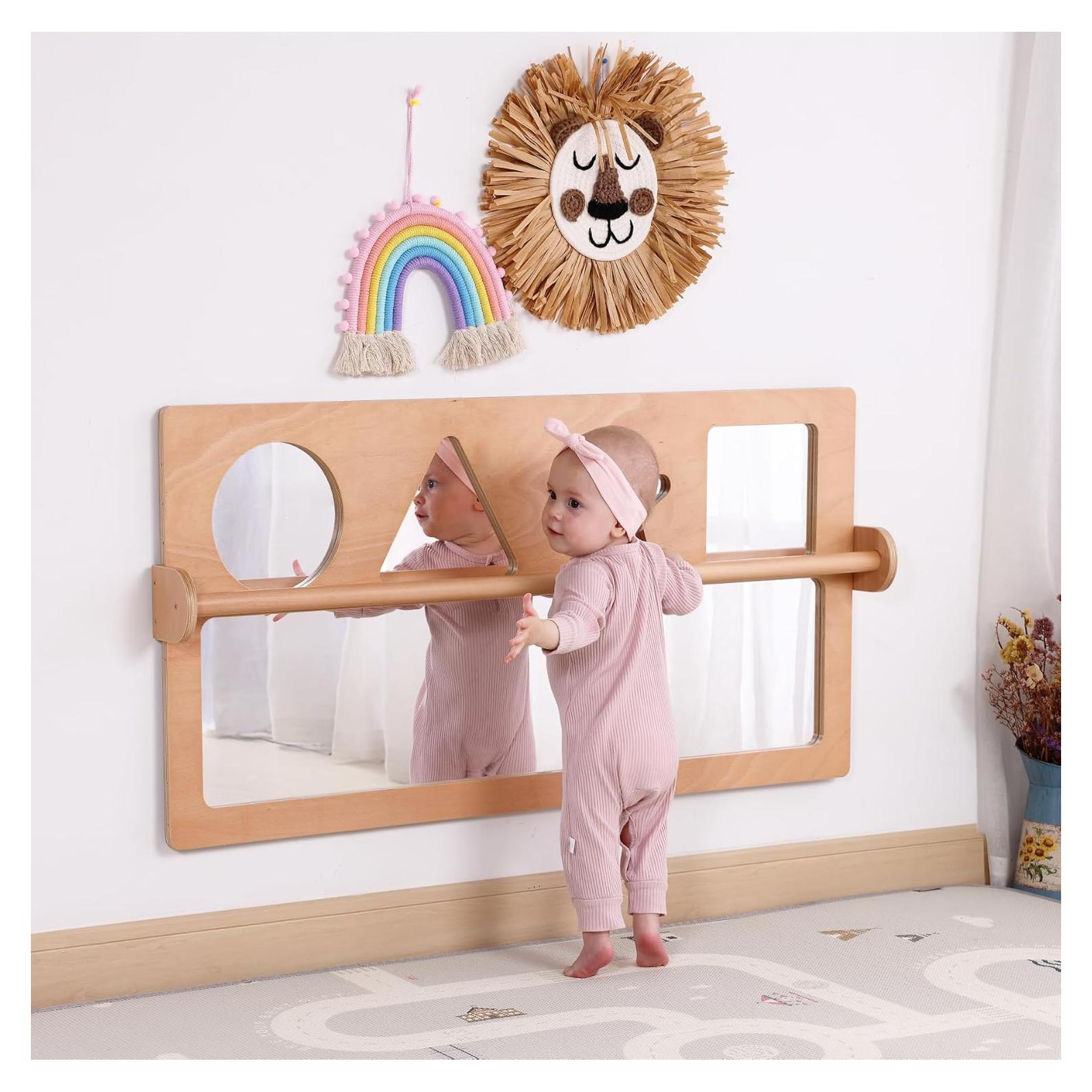 Espejo Sensorial Irrompible Bolocon con Barra Elevación 57.9x115.8cm