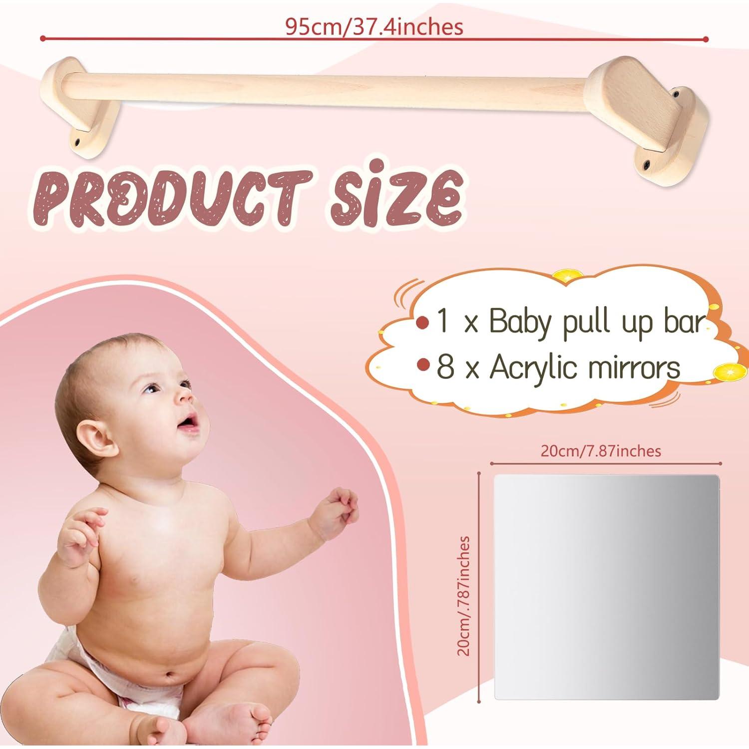 Espejo Montessori con Barra de Levantamiento Yiqiying 91.2x40.6 cm