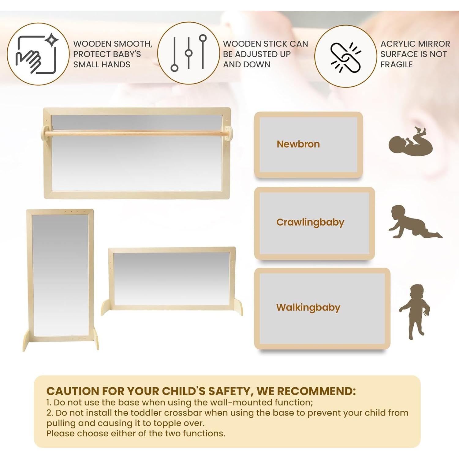 Espejo de Coordinación Montessori XIHAToy 120x60 cm Acrílico