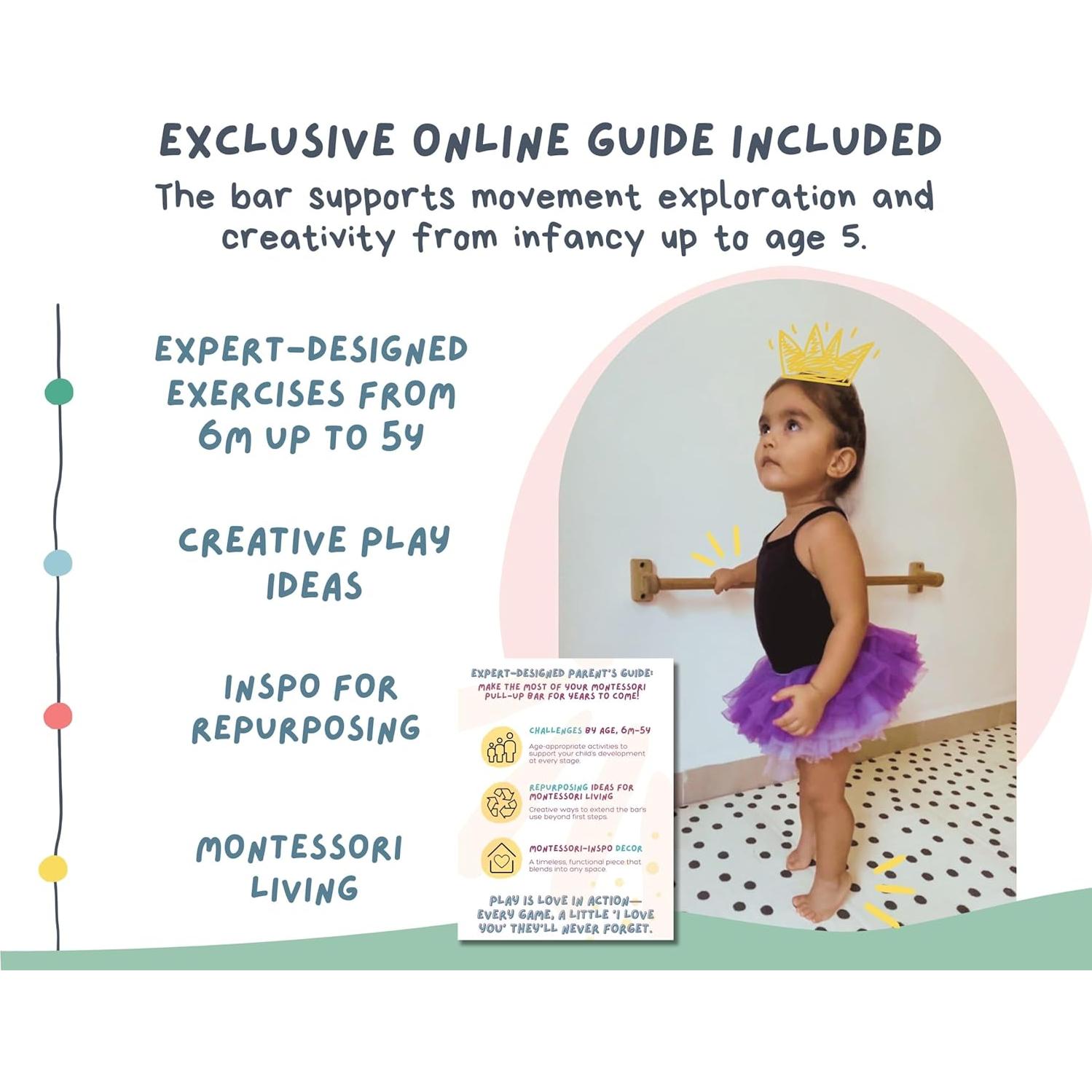 Barra de Tirar Montessori MonSensory 82.5 cm para Bebés