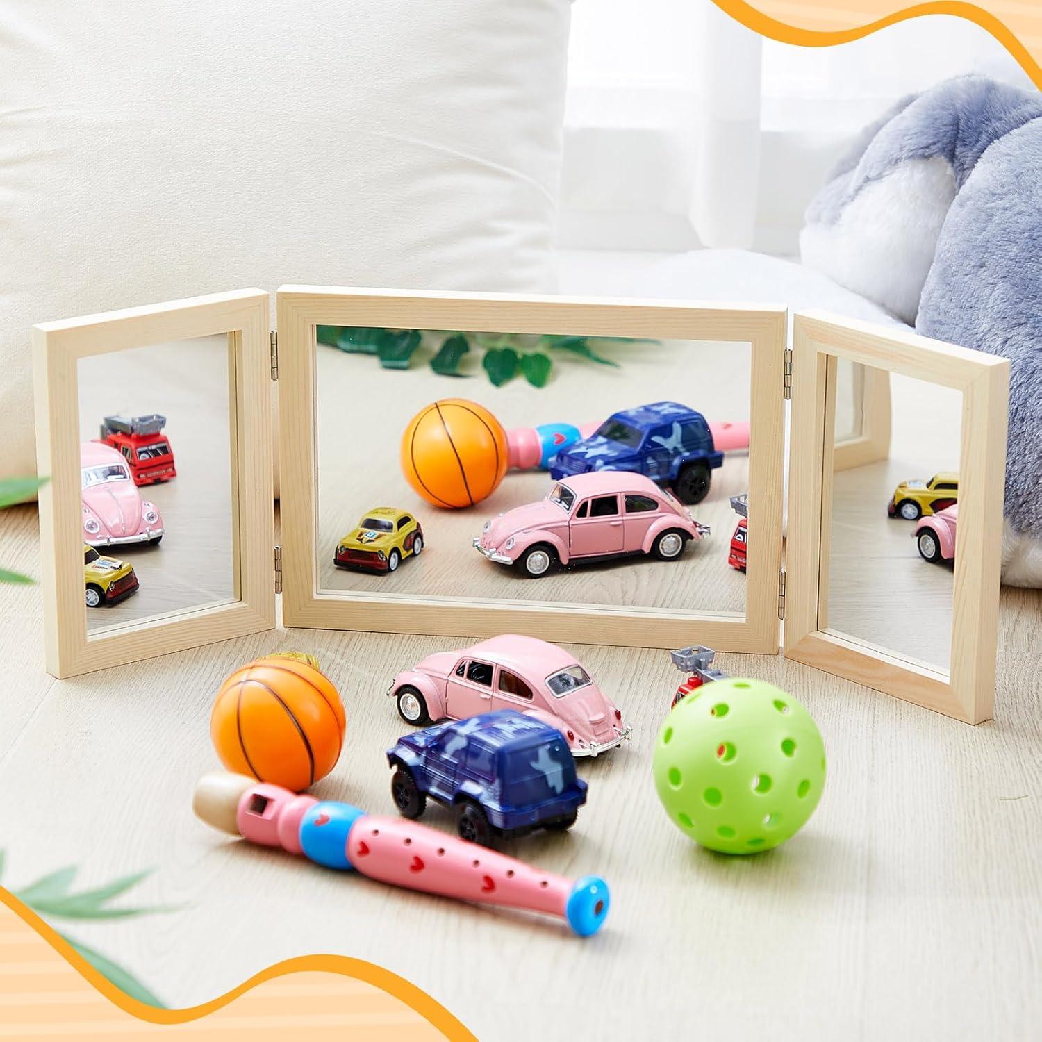 Espejo Montessori 3 Paneles Threehoney 25x17 cm Irrompible