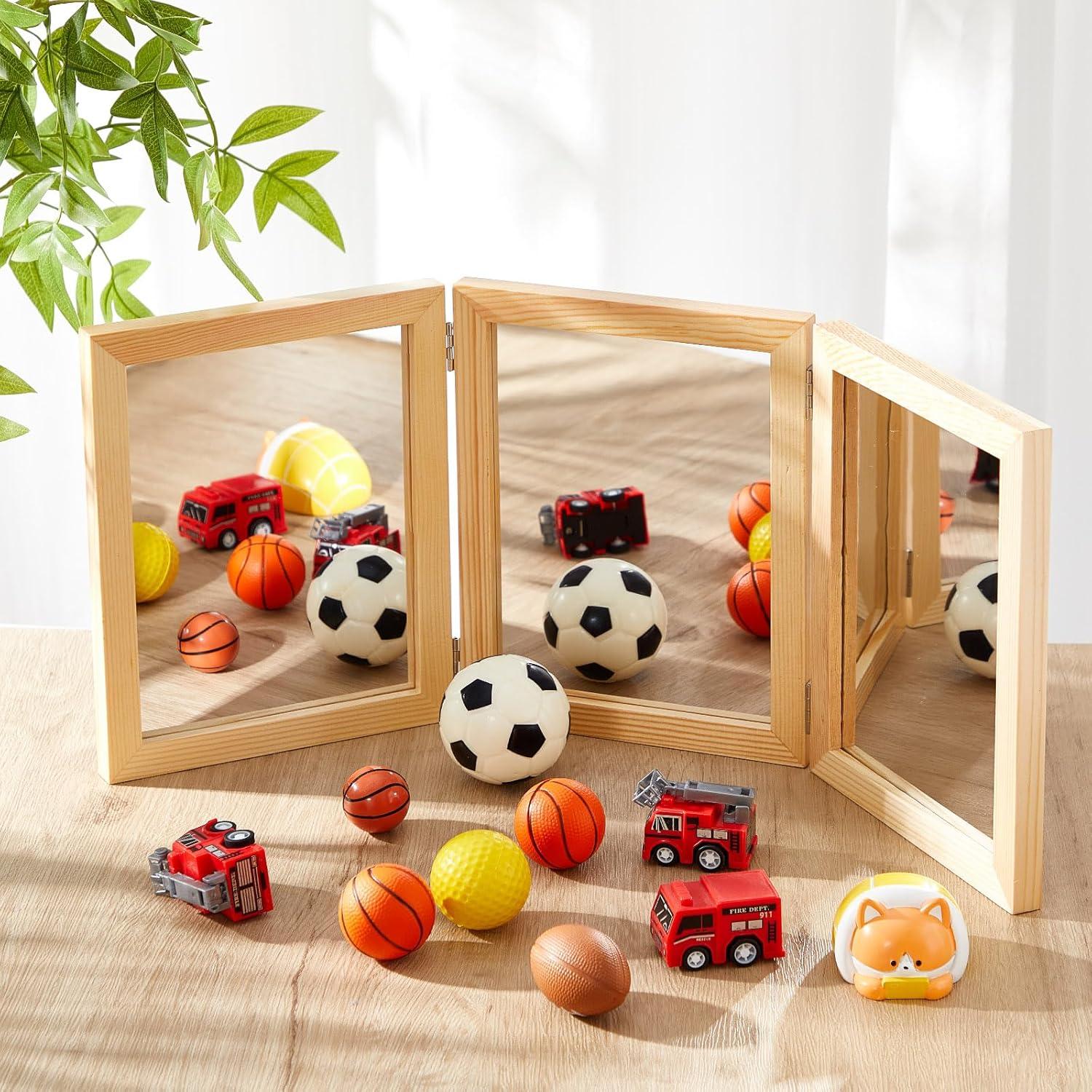 Espejo Montessori Threehoney 3 Paneles Acrílico 51.6x22 cm