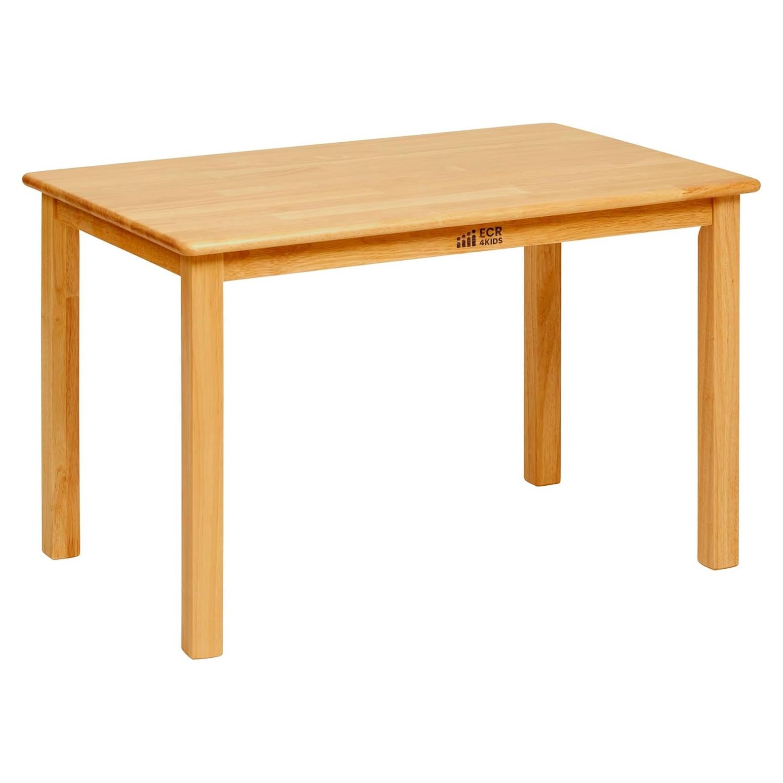 Mesa Rectangular de Madera Dura ECR4Kids 91x61cm Miel