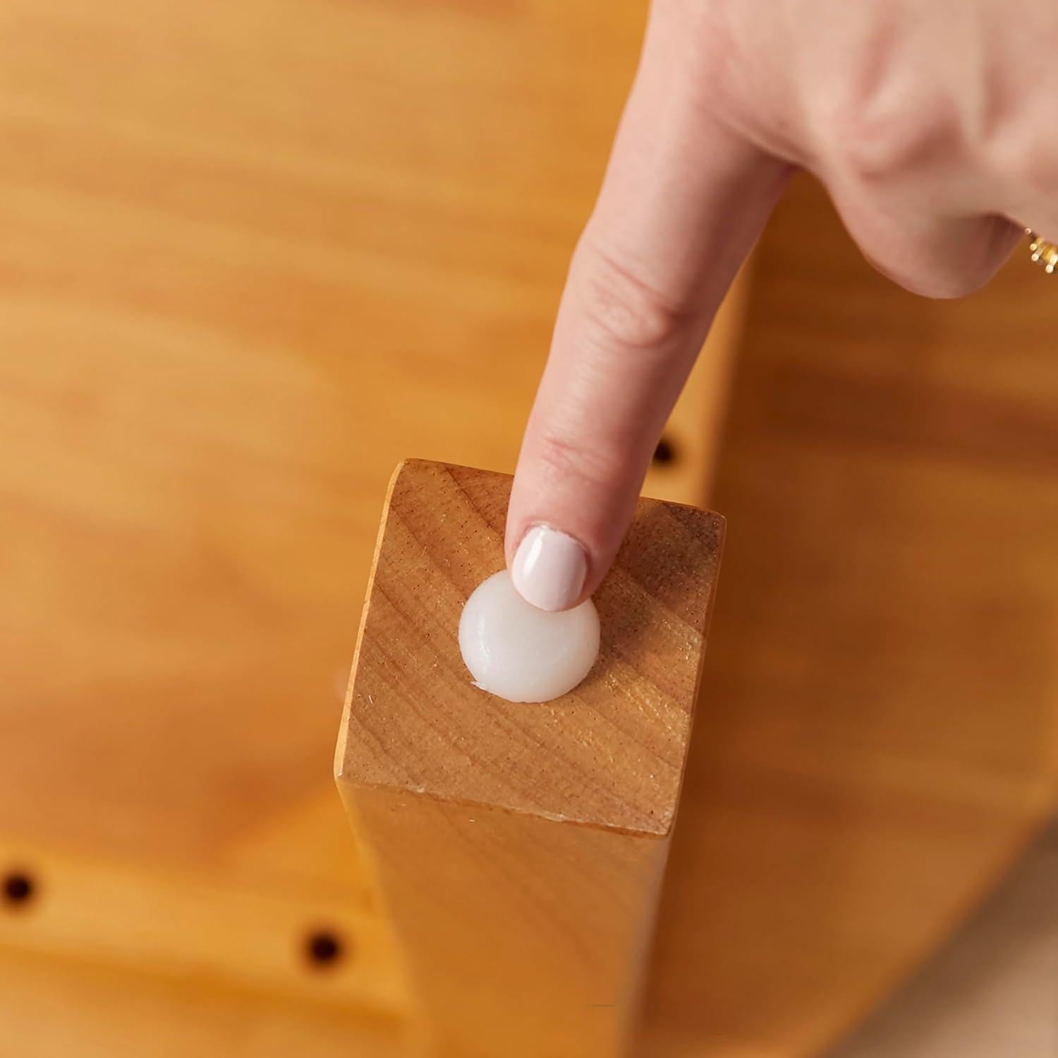 Mesa Redonda de Madera Dura ECR4Kids 76cm para Niños Miel