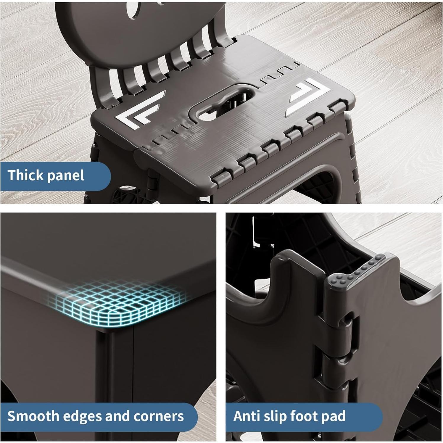 Conjunto de Mesa Plegable y Sillas Ajustables UNICOO - Espresso