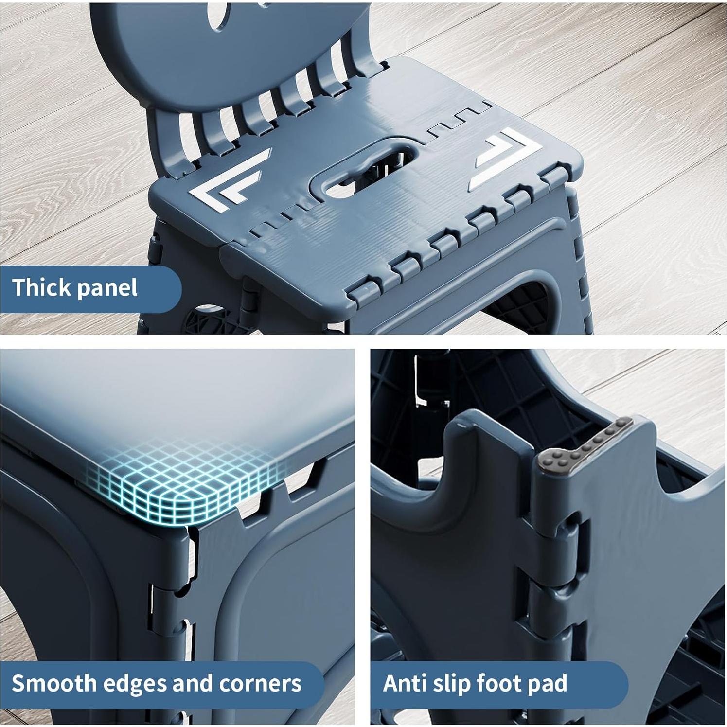 Conjunto de Mesa y Sillas Plegables UNICOO para Niños - Verde Azulado