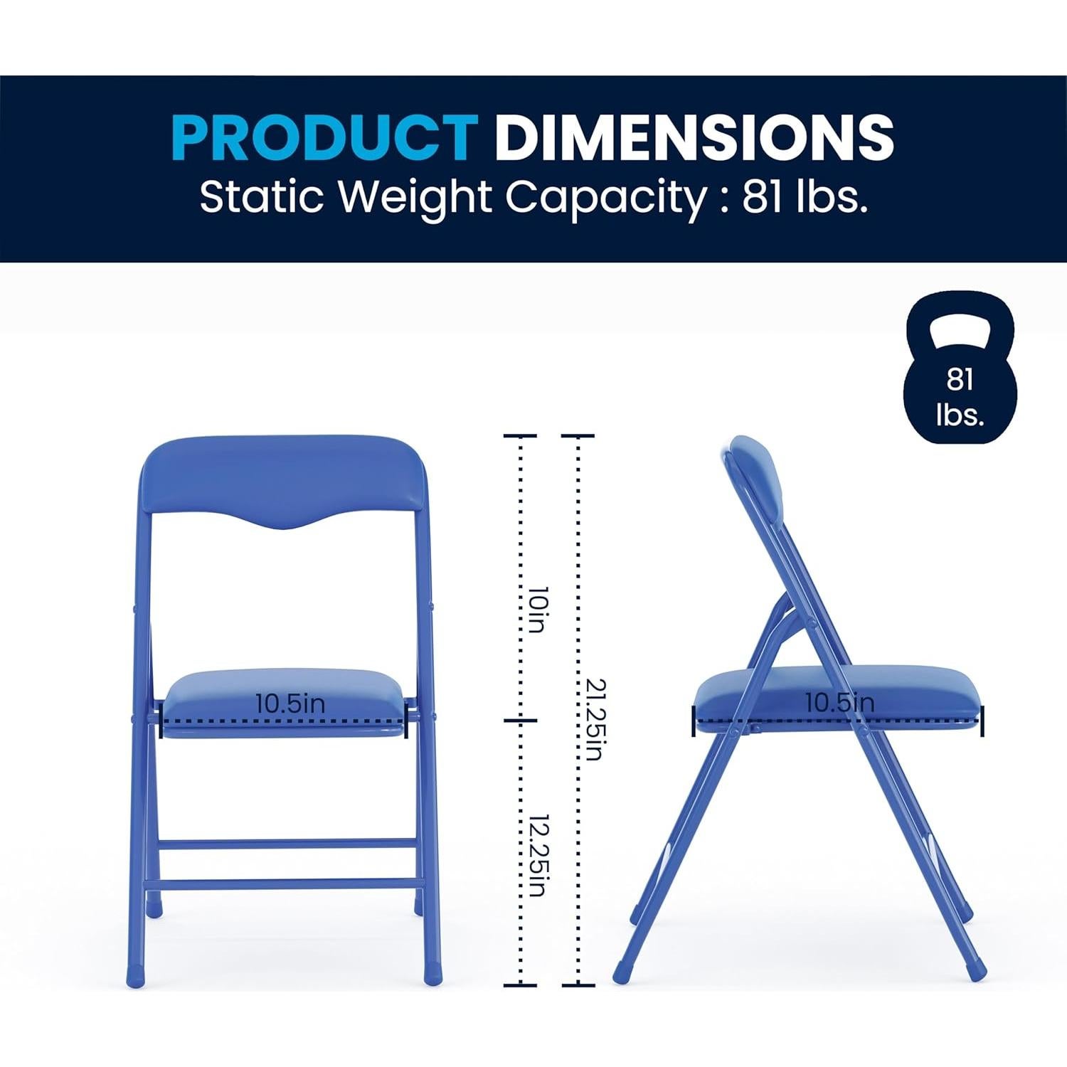 Conjunto de mesa y sillas plegables Flash Furniture Mindy 5 piezas