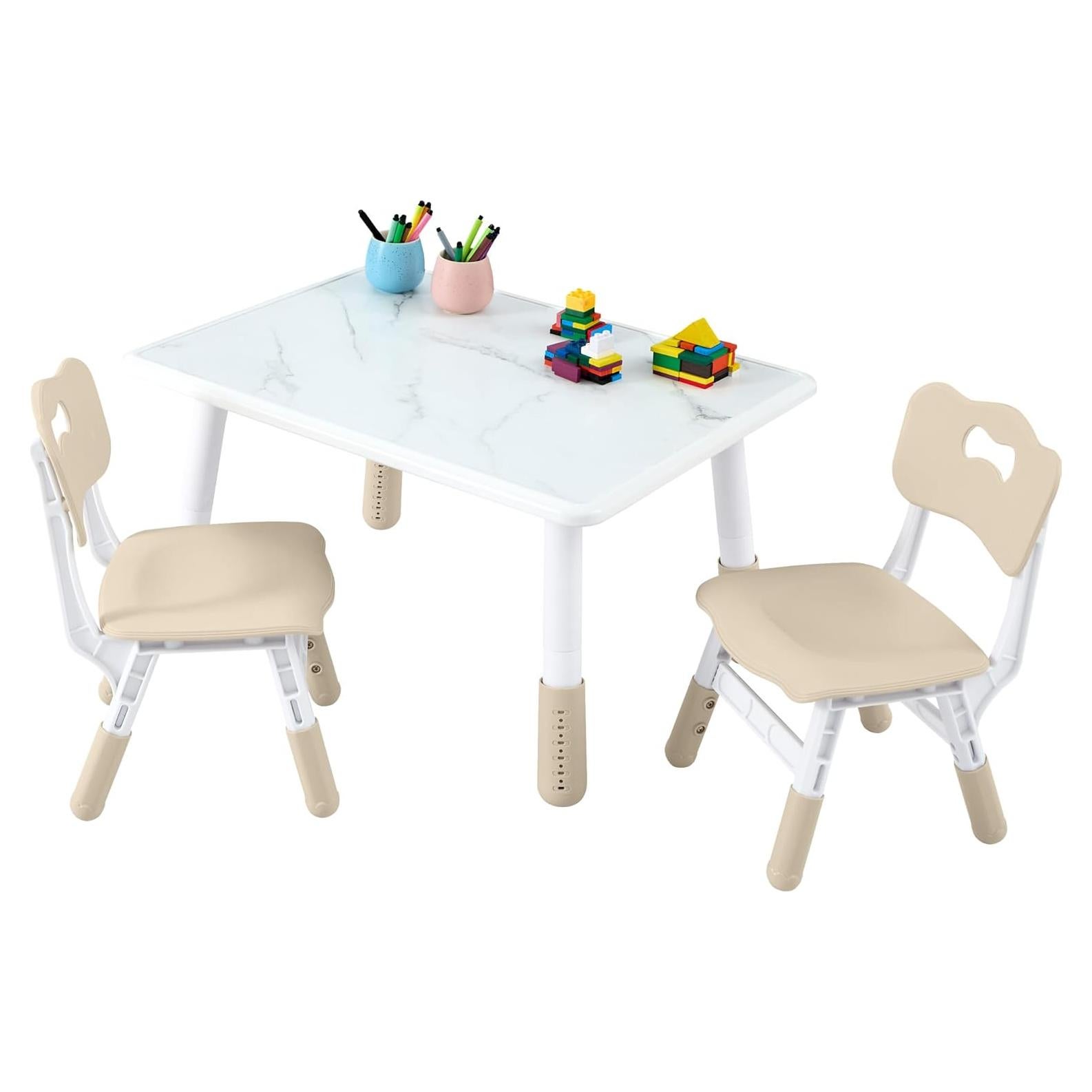 Conjunto de Mesa y Sillas Ajustables GITAWUSA para Niños